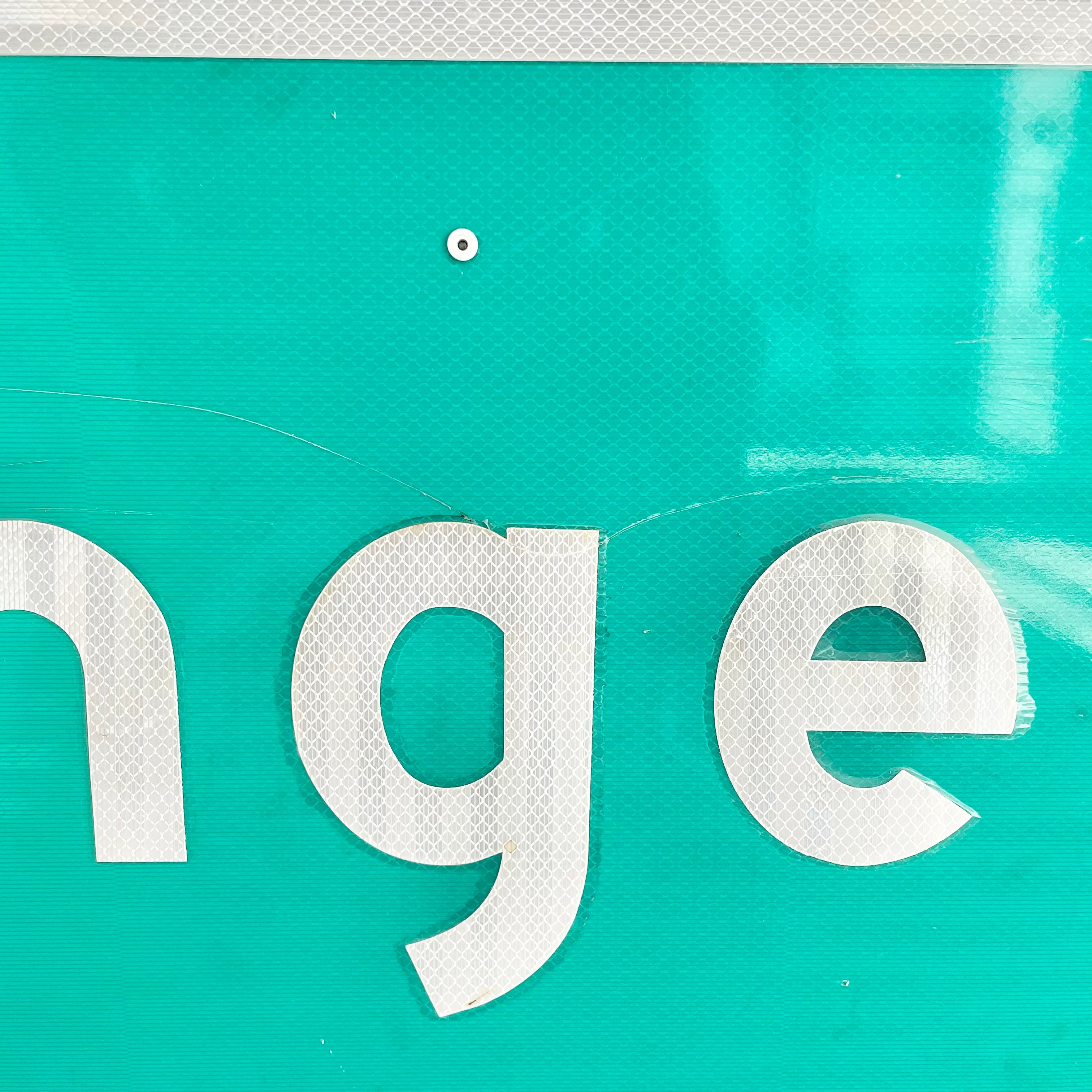 Los Angeles County Line Freeway Sign, 1990s USA