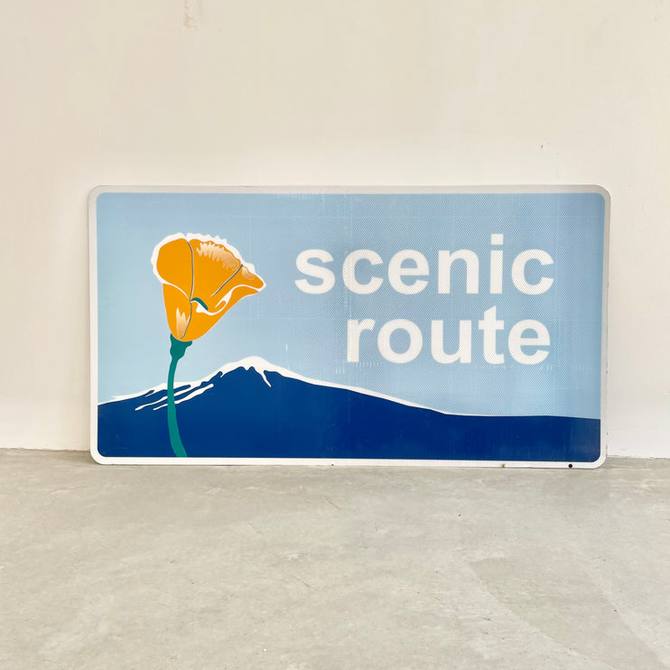 'Scenic Route' California Highway Sign, USA