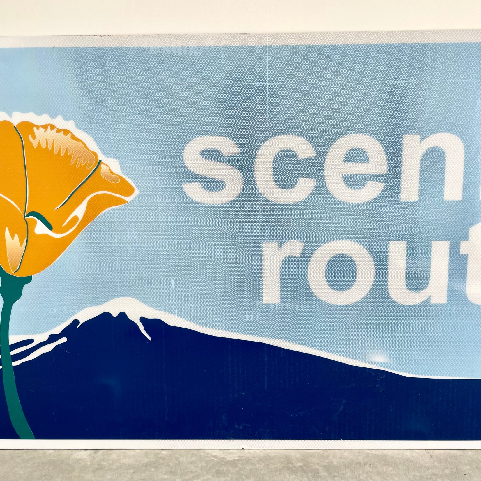 'Scenic Route' California Highway Sign, USA