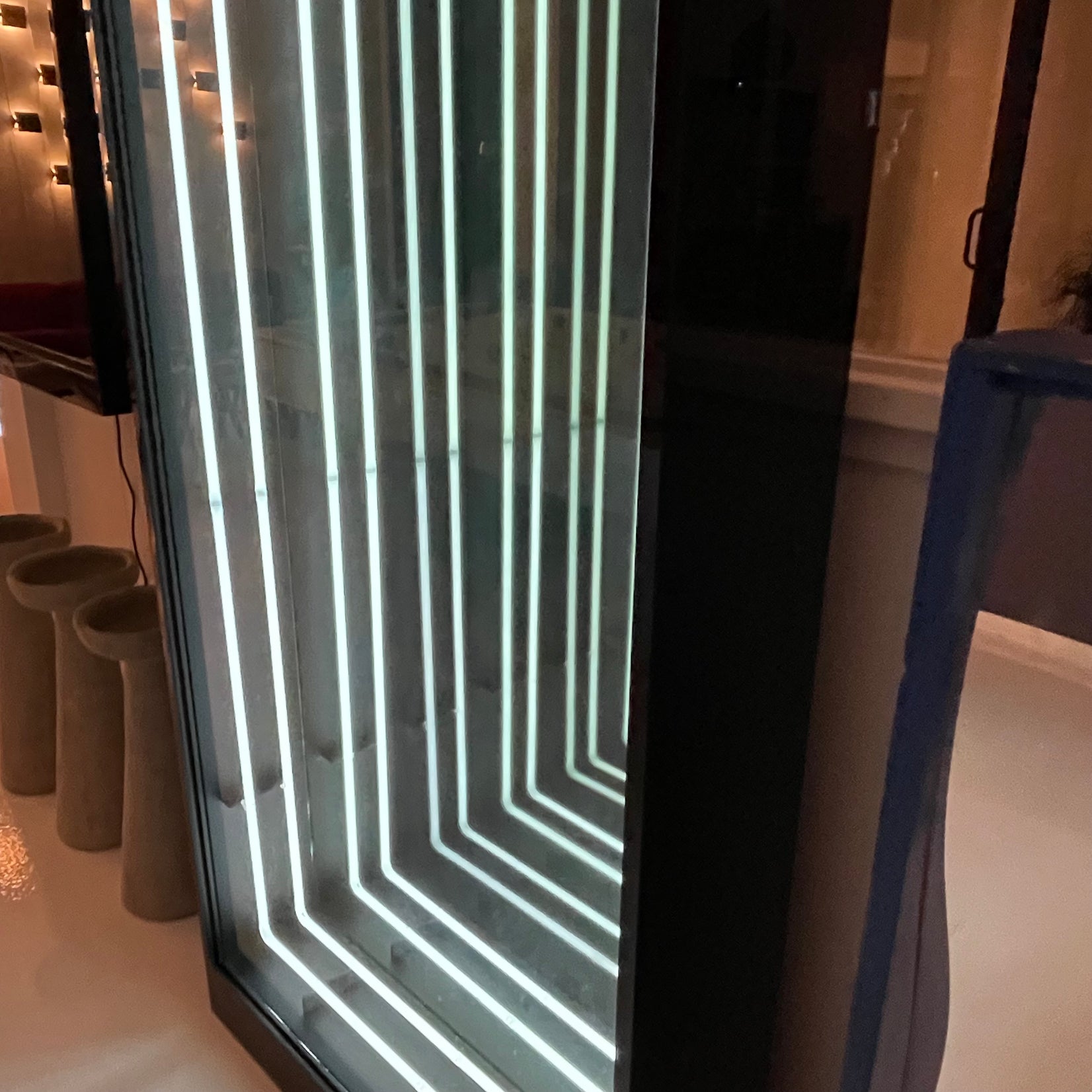 Monumental Neon Infinity Mirror by Merit Los Angeles