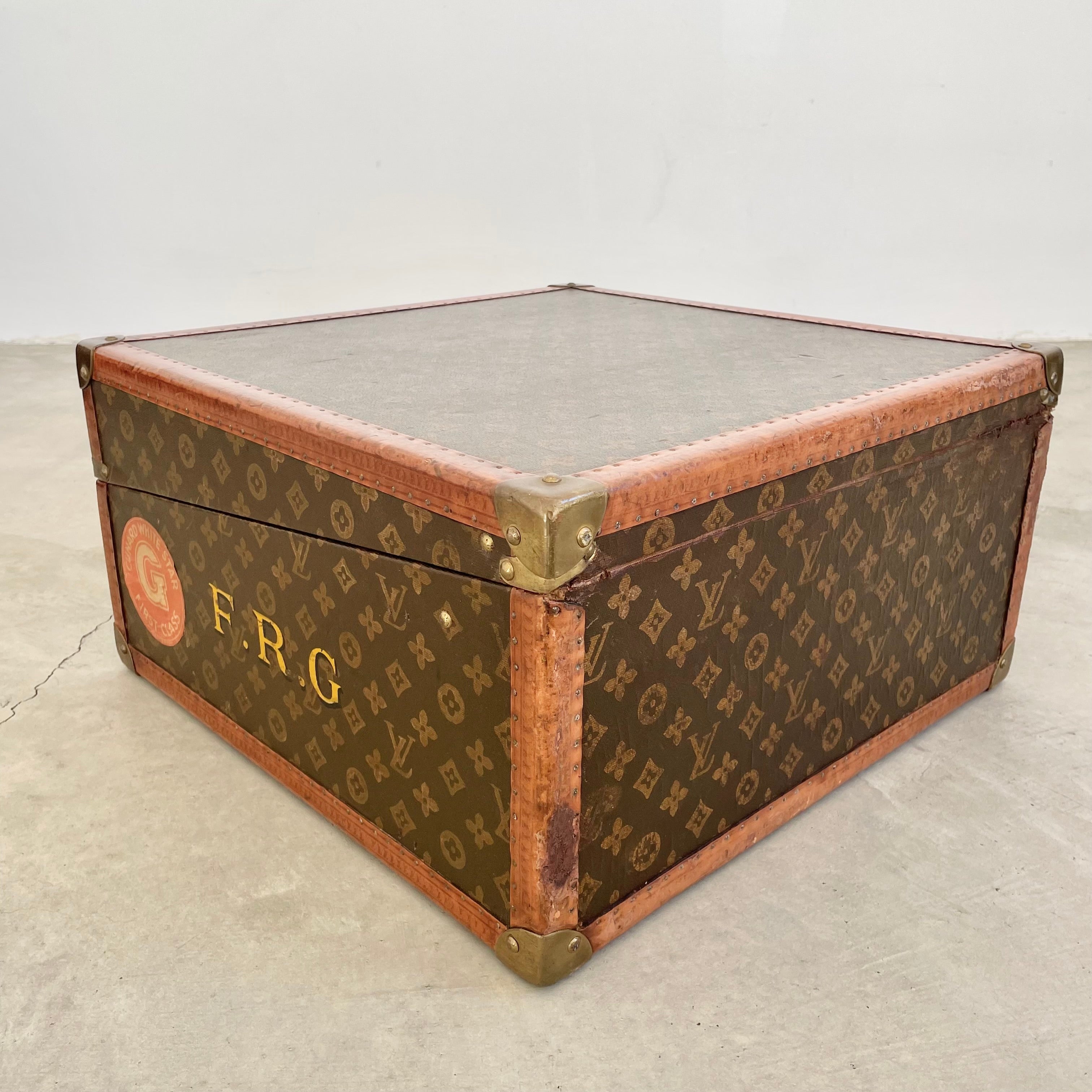 Rare 1940s Louis Vuitton Paris Store Exclusive Doll LV Trunk & LV Fasions