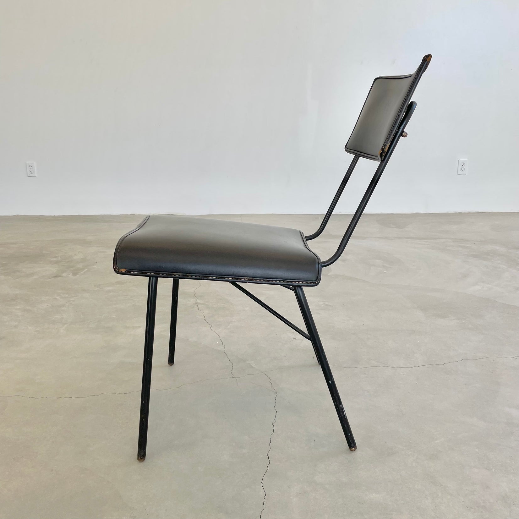 Jacques Adnet Leather Chair