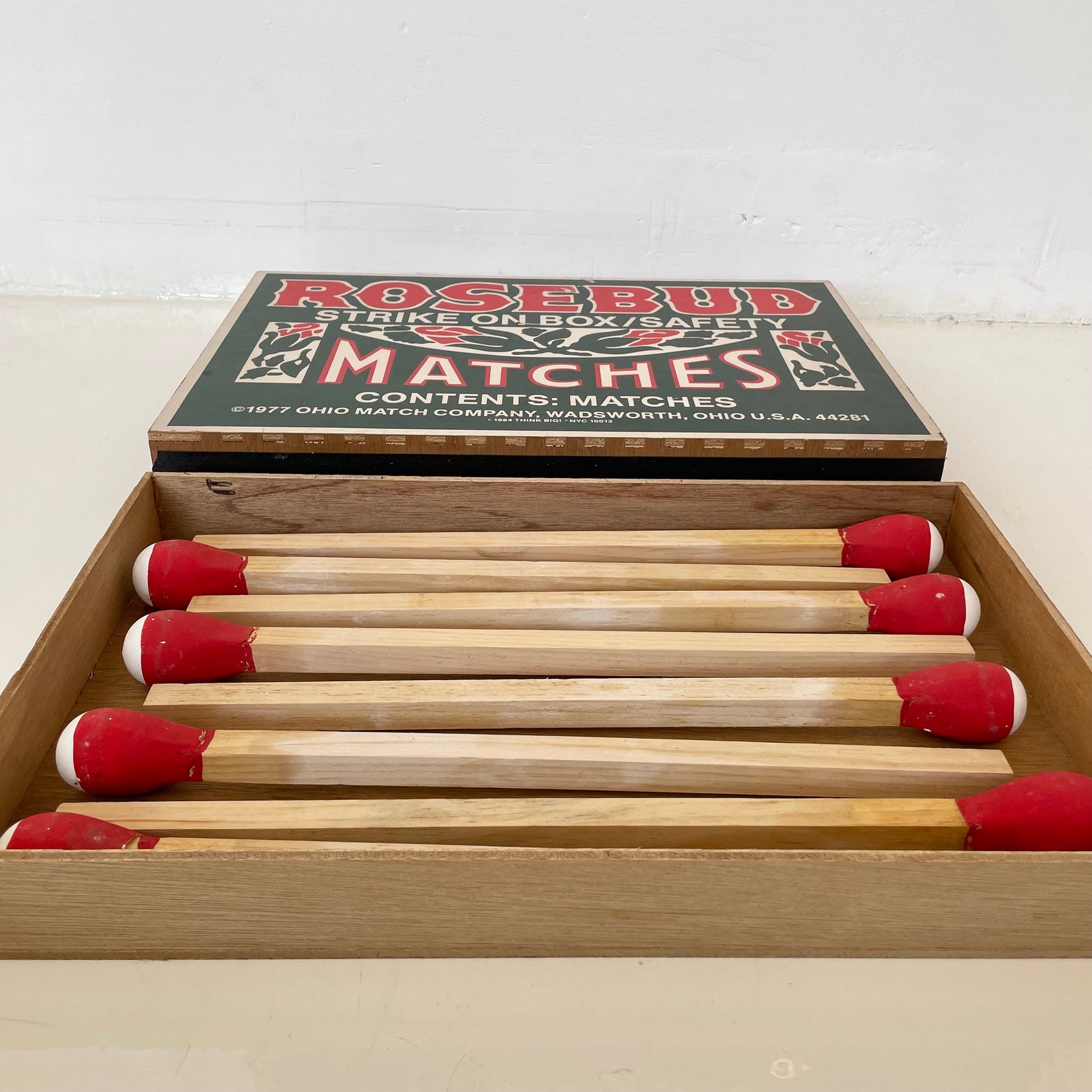 Think Big Giant Matches and Matchbox
