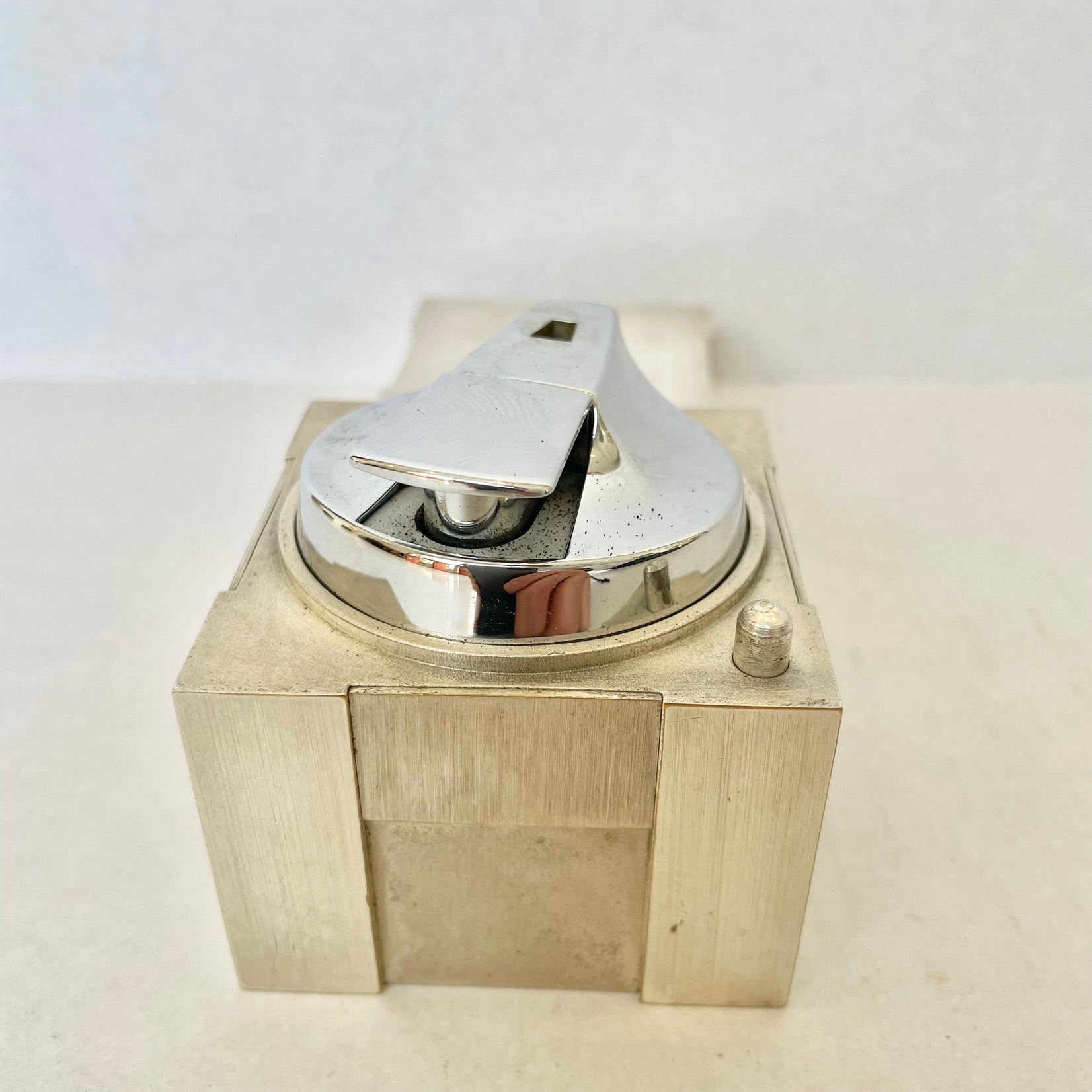 Hermes Silver Cube Lighter, 1960s France