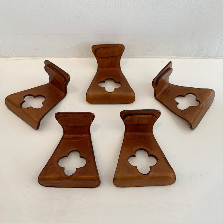 French Saddle Leather Hooks
