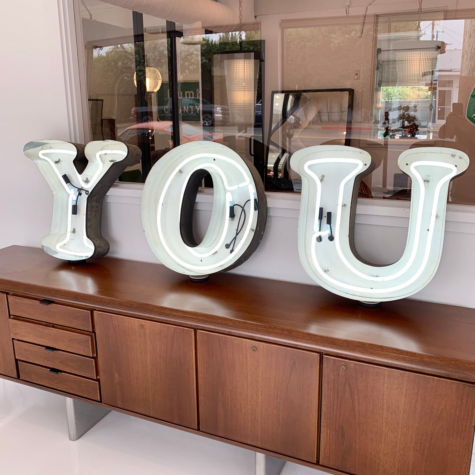 Vintage Neon "YOU" Sign