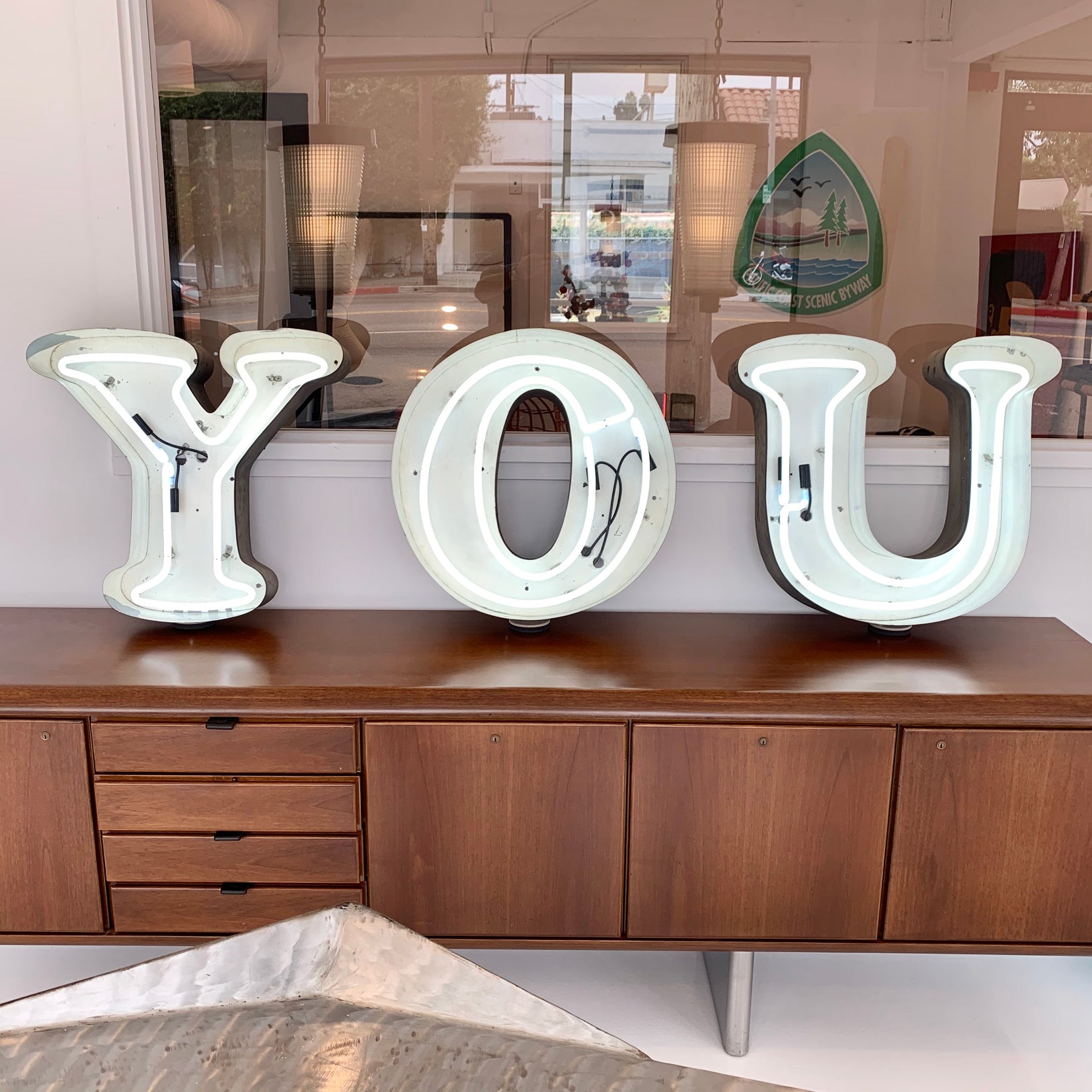 Vintage Neon "YOU" Sign