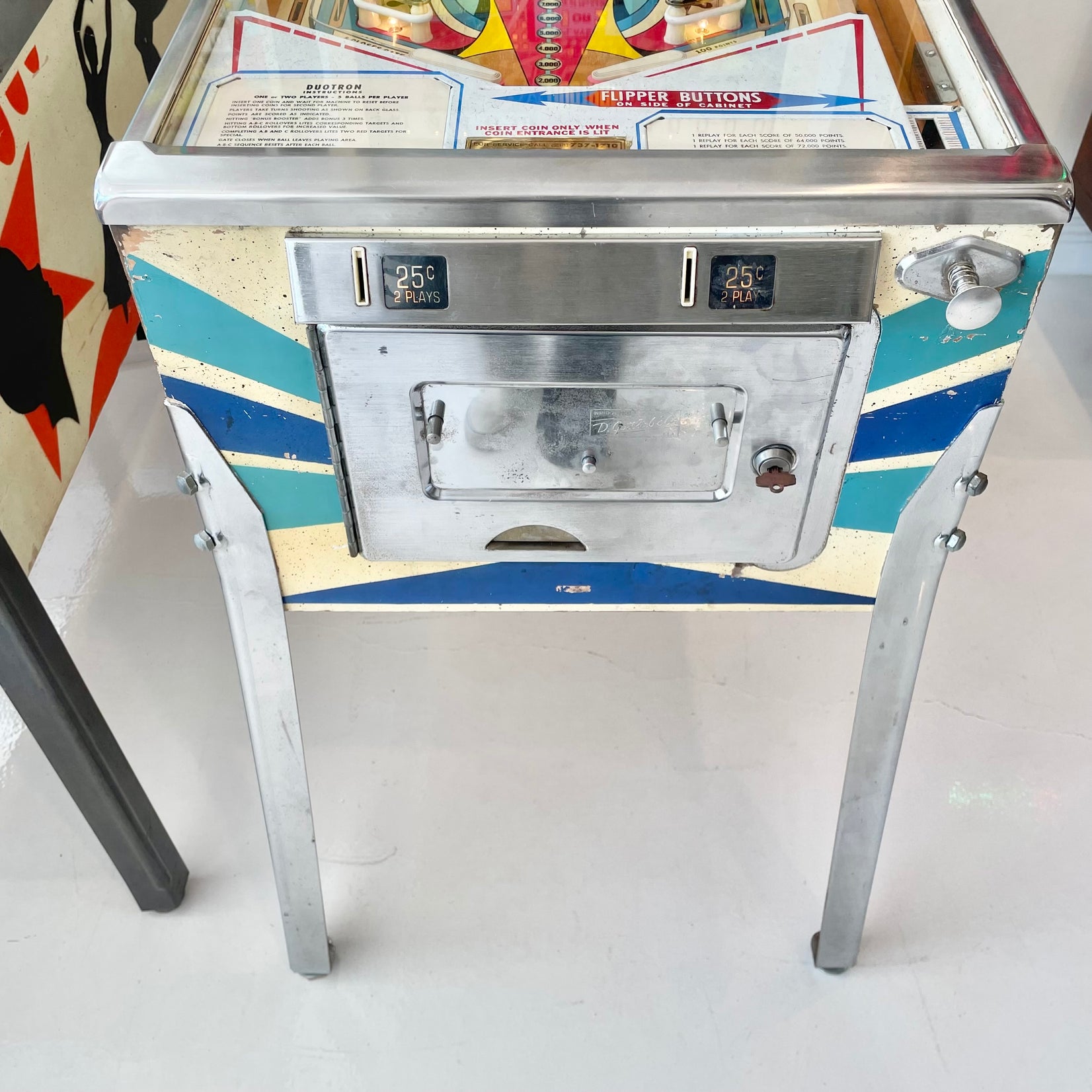 Duotron Pinball Arcade Game, 1974 USA