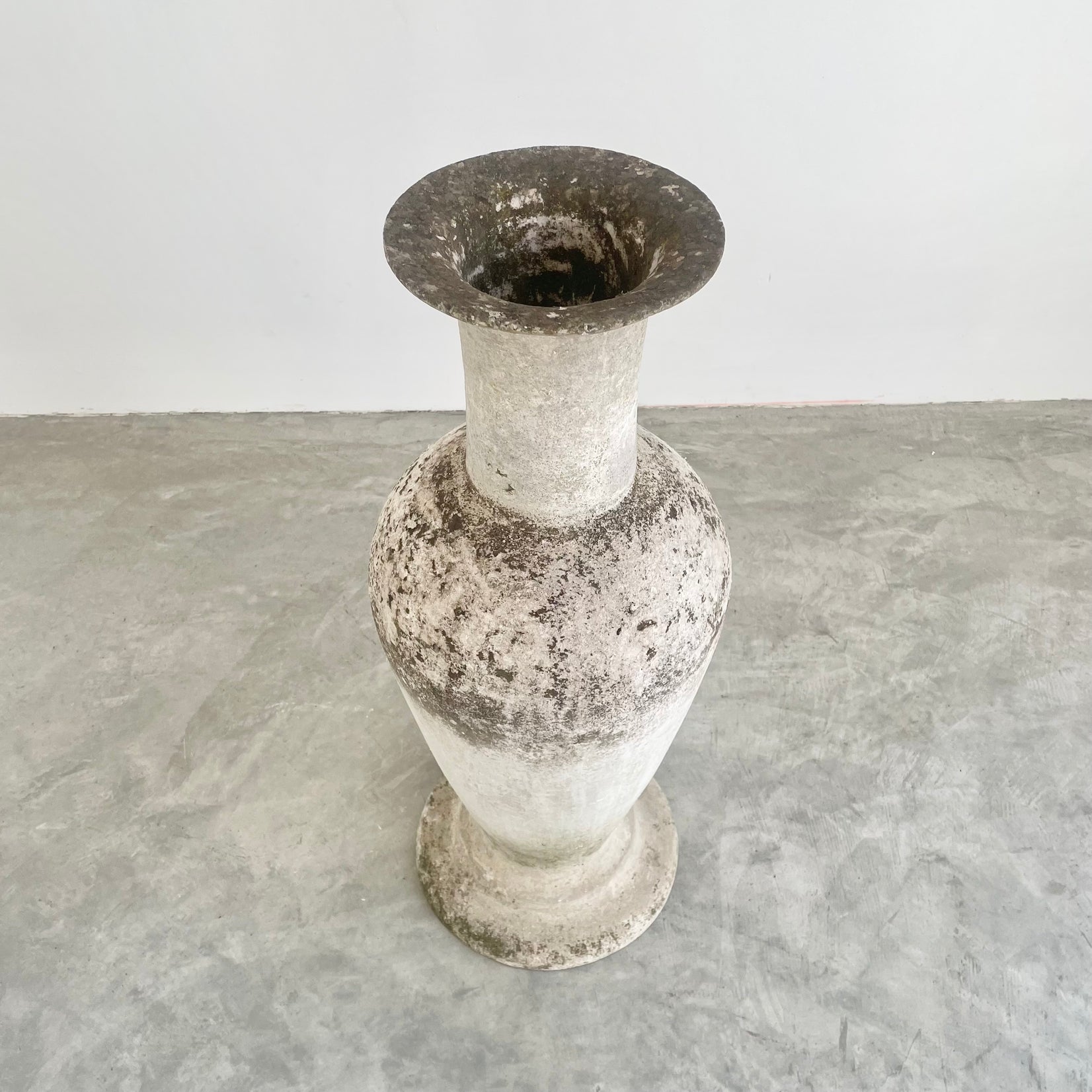 Willy Guhl Sculptural Concrete Vase, 1960s Switzerland