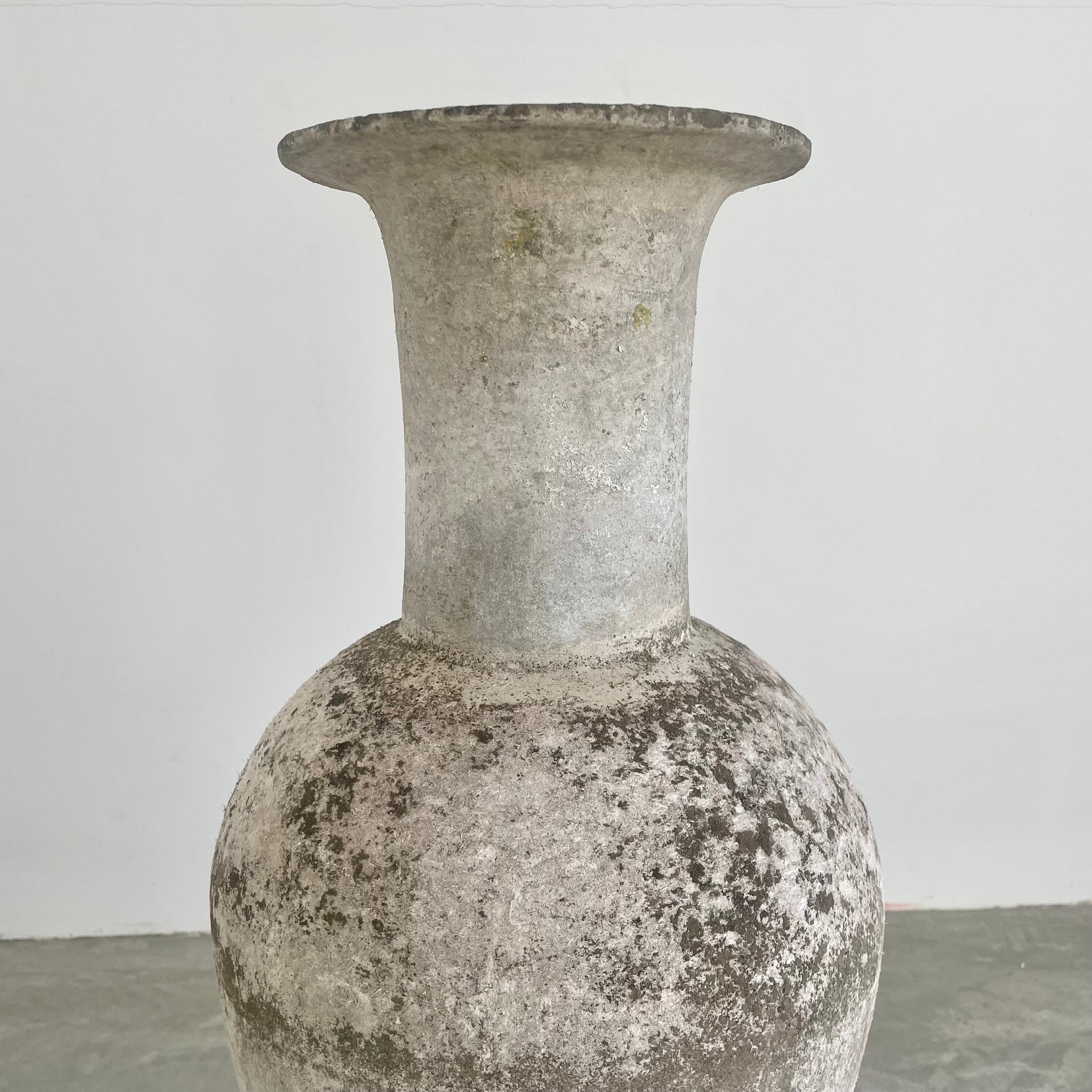 Willy Guhl Sculptural Concrete Vase, 1960s Switzerland