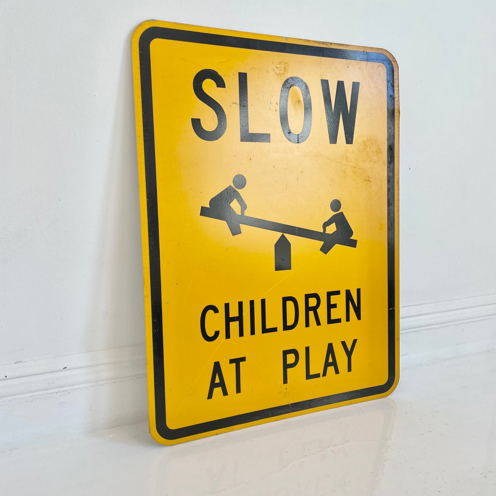 Vintage Children at Play Sign
