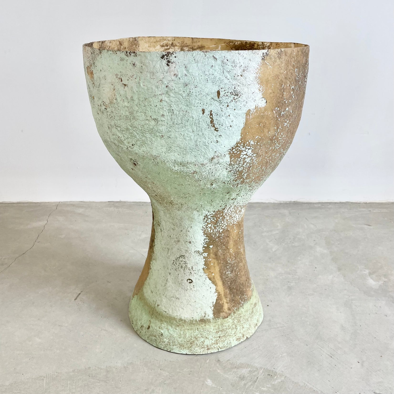 Mint Green Fiberglass Vases, Belgium 1960s