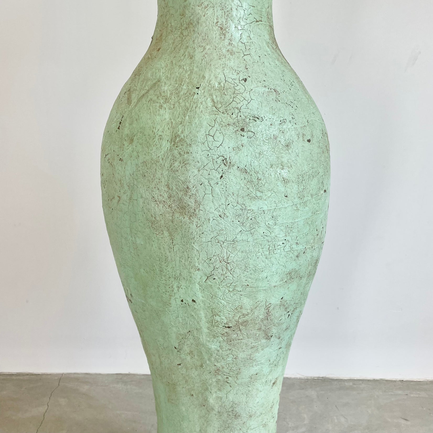 5 Foot Mint Green Fiberglass Vases, Belgium 1960s