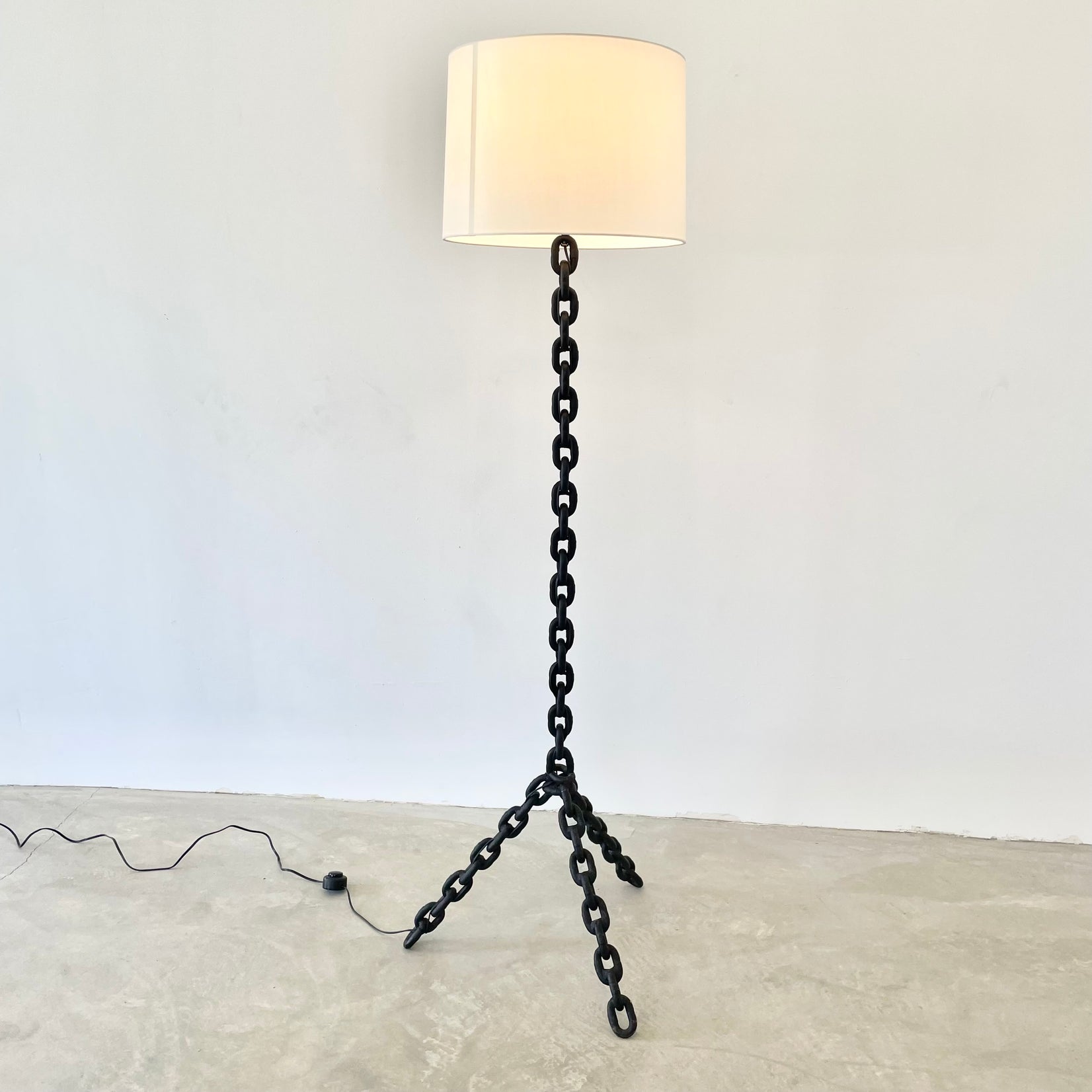 French Chain Tripod Floor Lamp, 1960s France