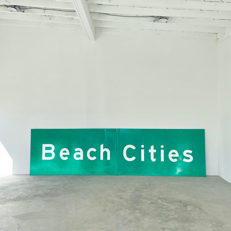 Los Angeles Freeway Sign 'Beach Cities"