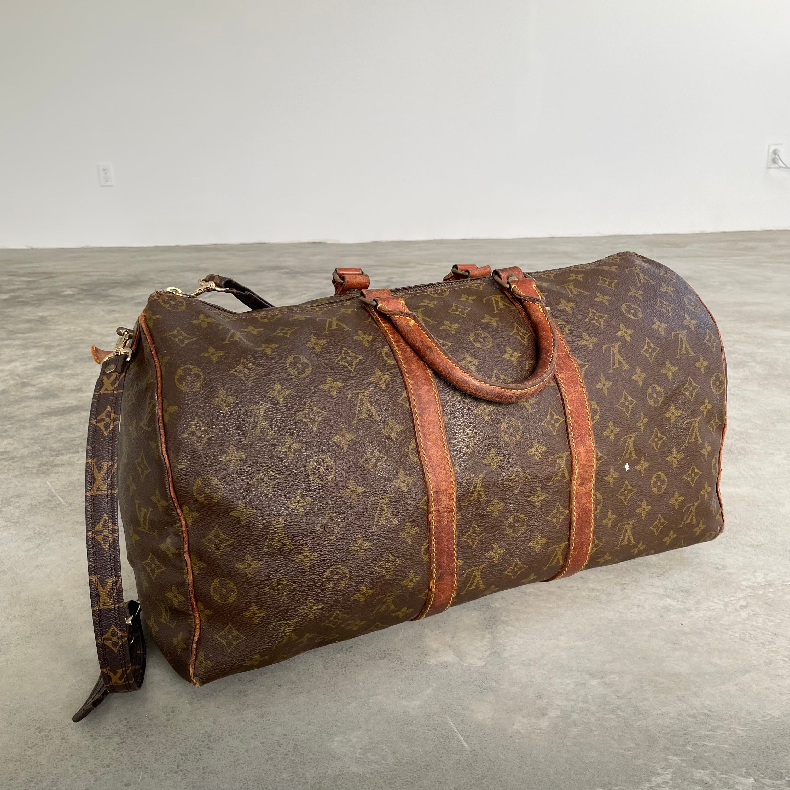 Louis Vuitton Bourget Duffle Epi Leather 50 at 1stDibs