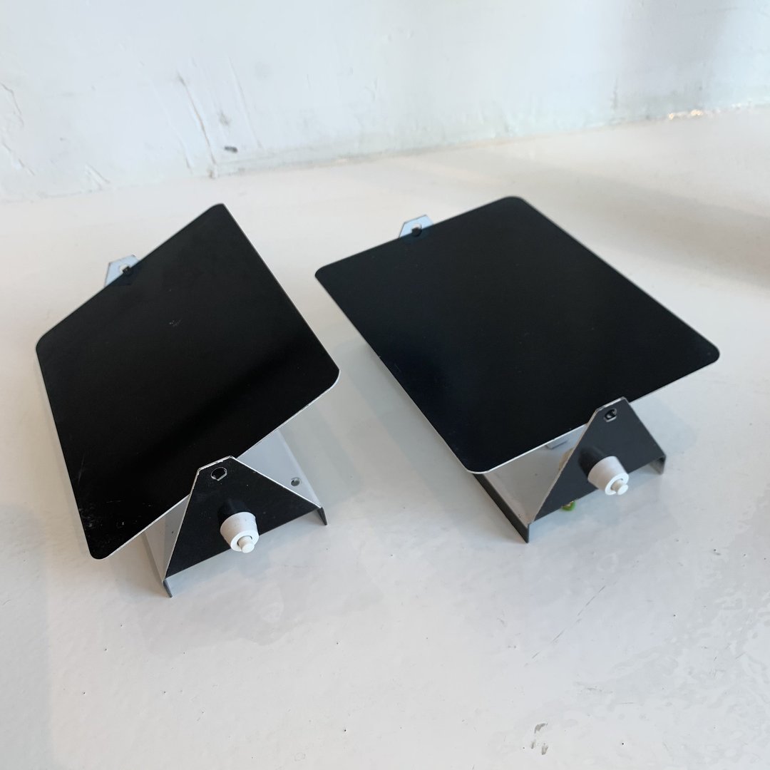 Charlotte Perriand Black CP1 Sconces, 1960s France