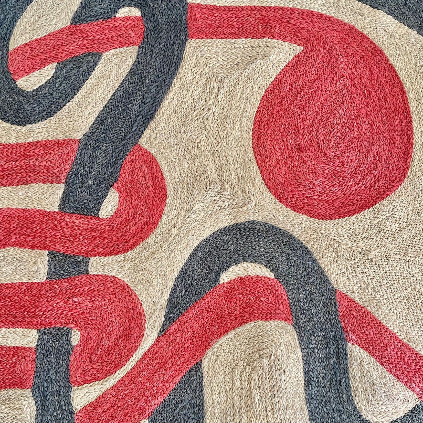 Jute 'Serpents' Tapestry