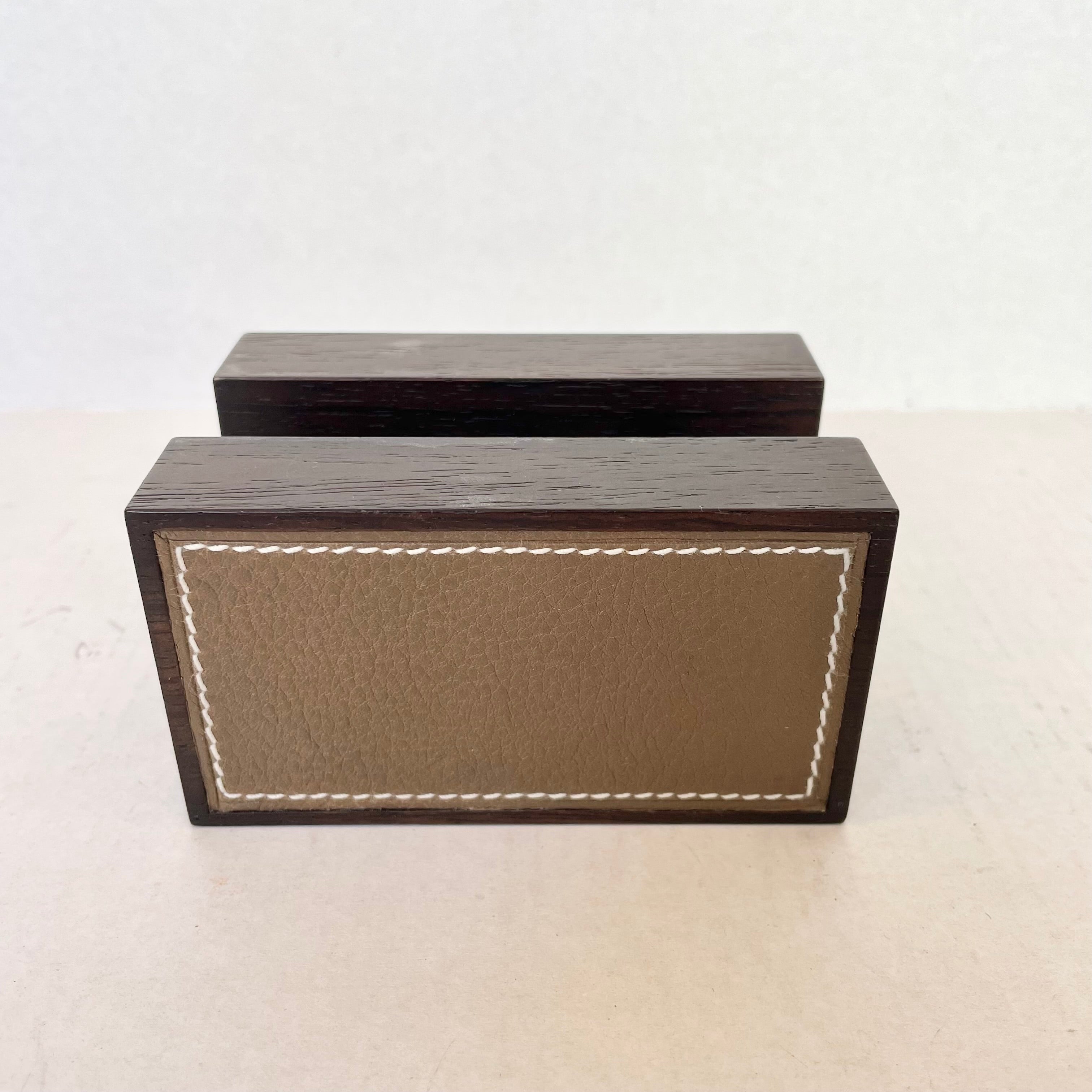 Hermes, business card holder, cognac-coloured smooth lea…