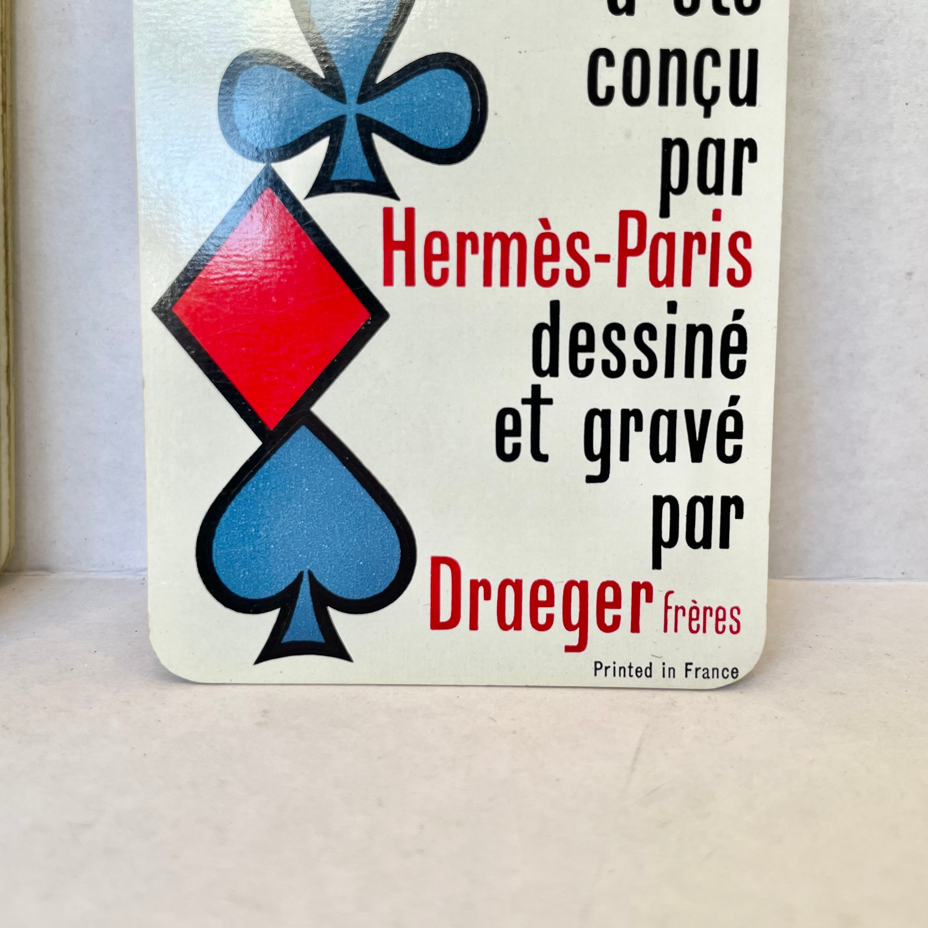 HERMES Vintage 2 Decks FRENCH PLAYING CARDS Draeger Freres w
