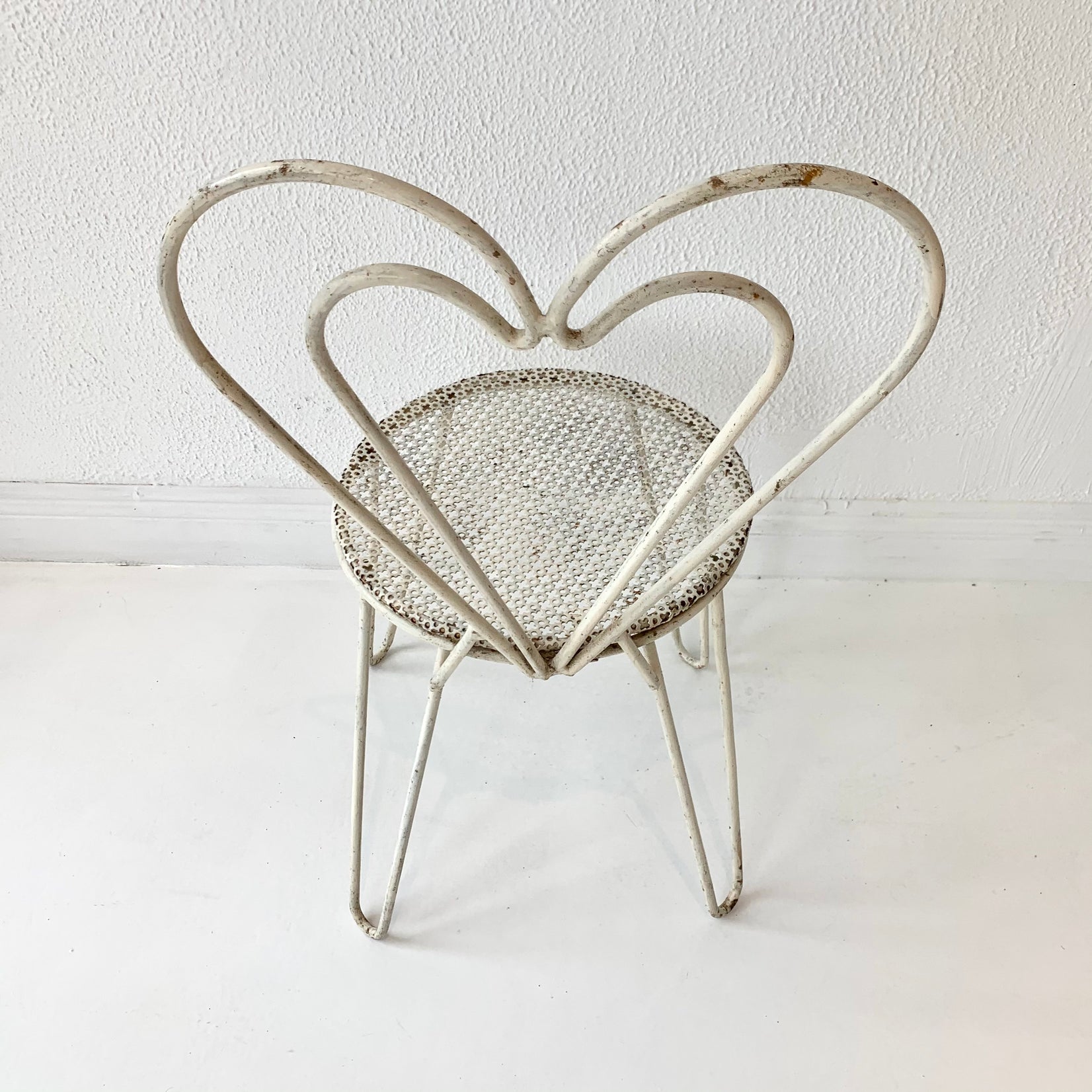 Mathieu Matégot Metal Heart Chair