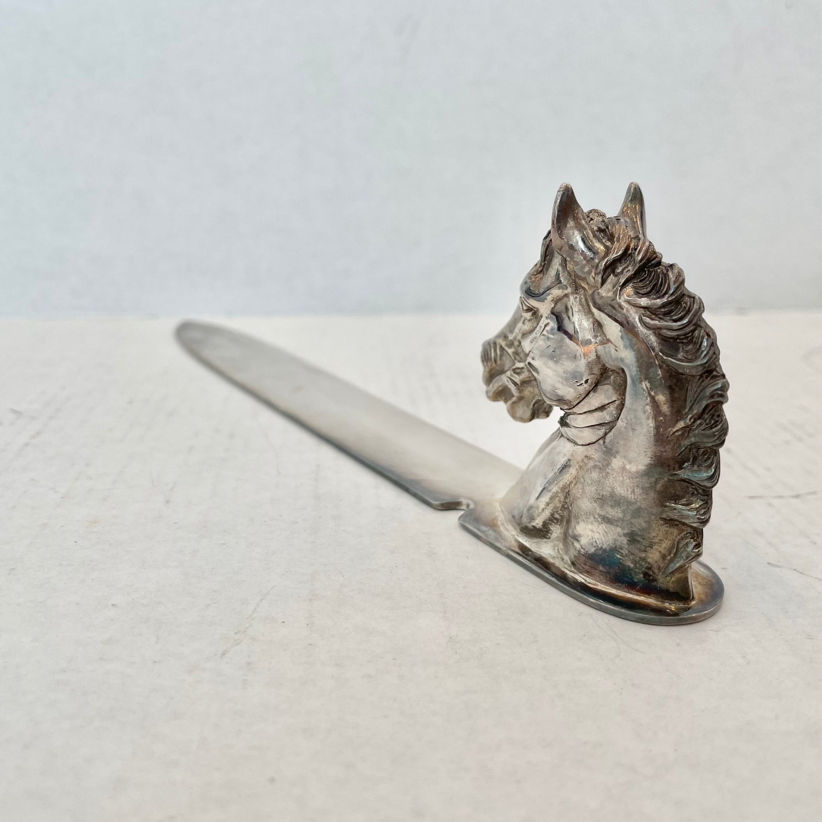 Reed & Barton Equestrian Letter Opener, 1940s USA