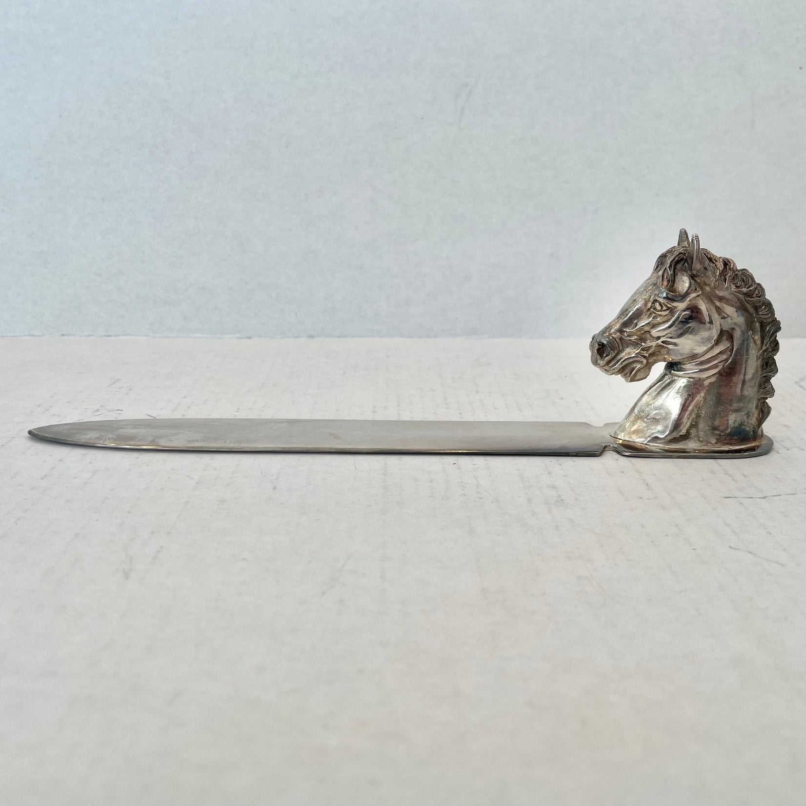Reed & Barton Equestrian Letter Opener, 1940s USA