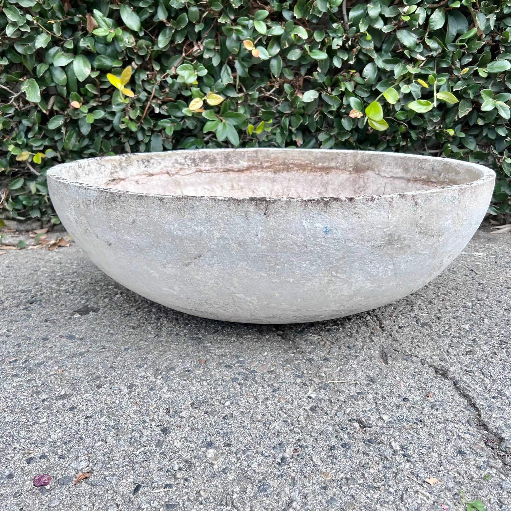 Willy Guhl 31" Concrete Bowl, 1950s Switzerland