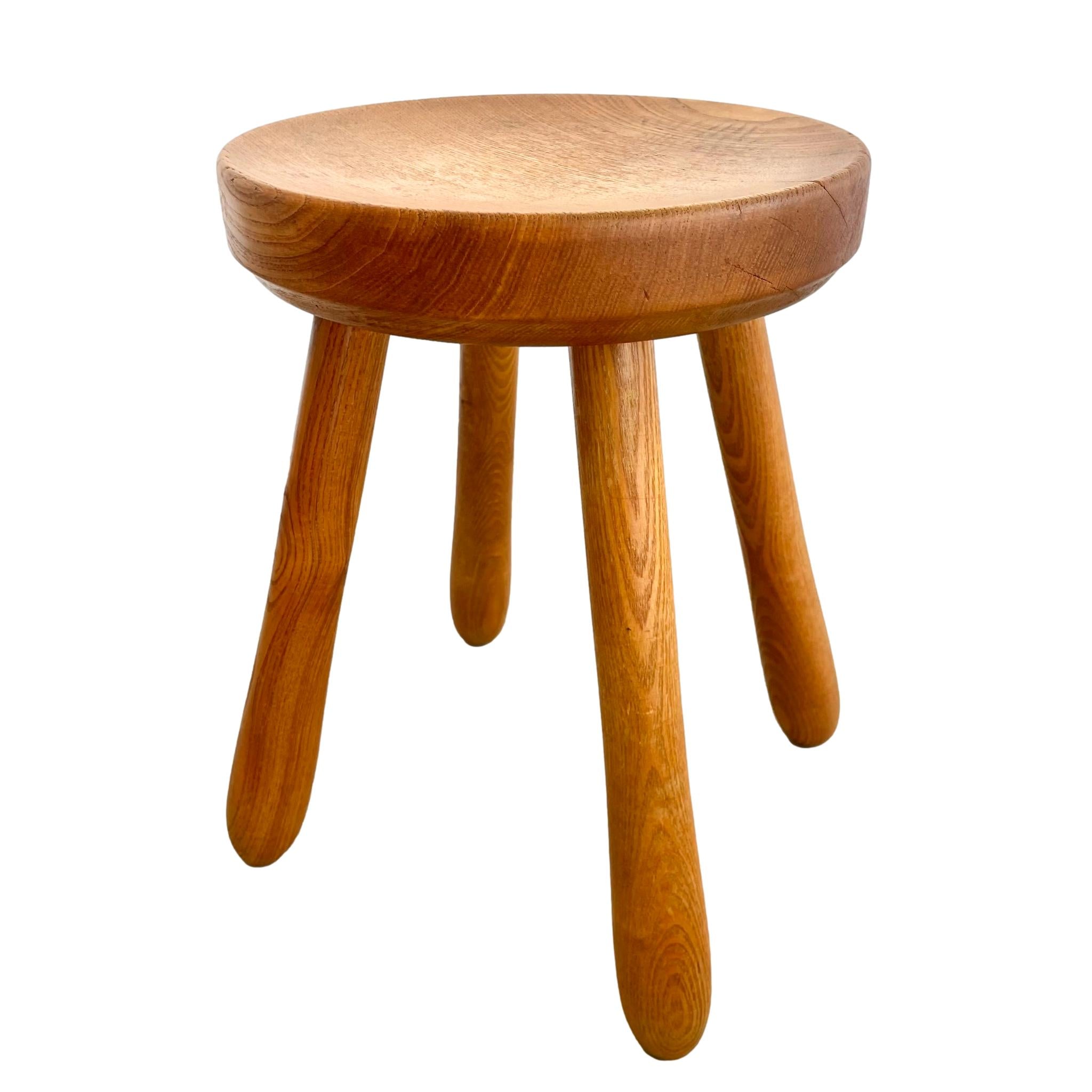 Petite Round French Stool Covered in Louis Vuitton Print and 