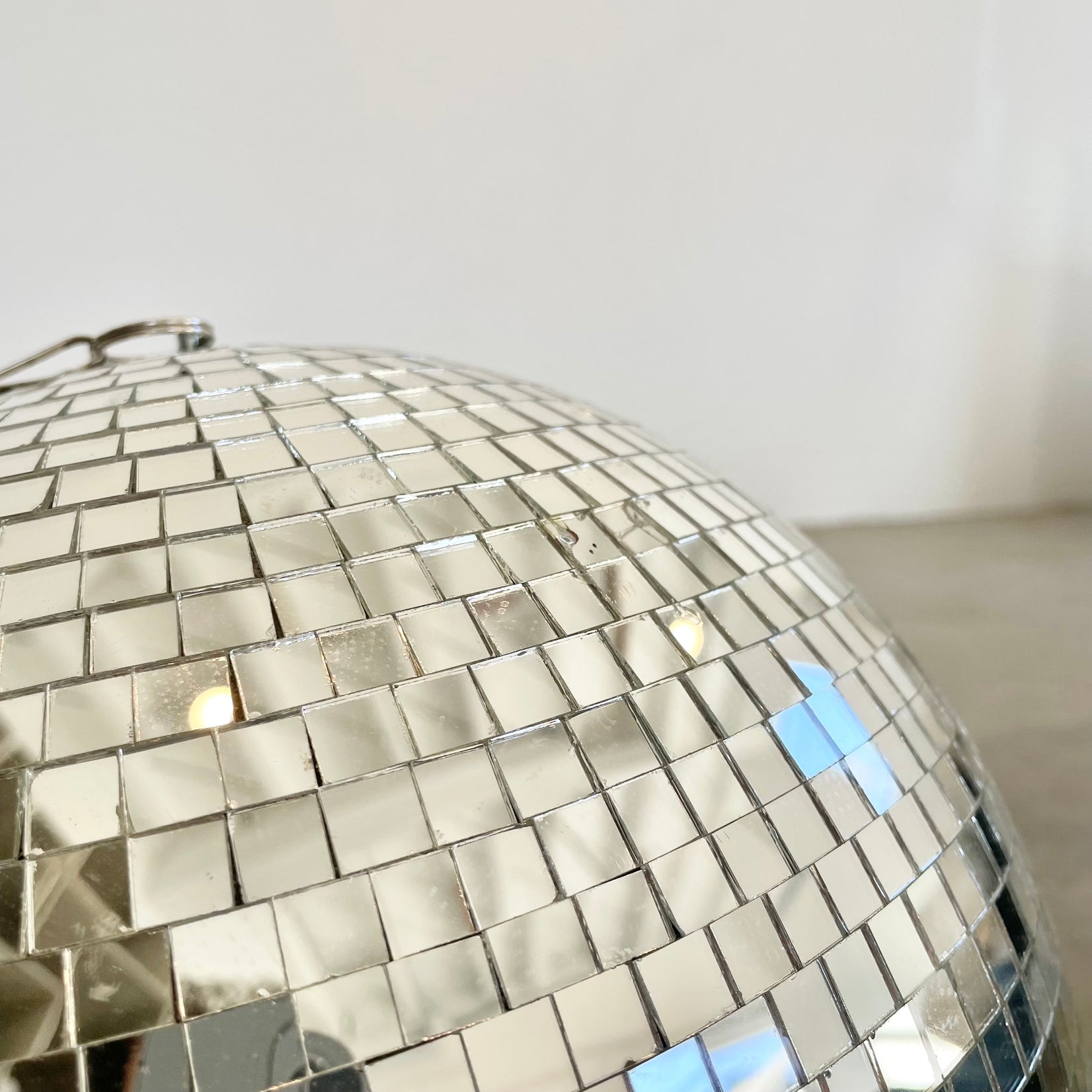 Mosaic Glass Disco Ball, 1970s USA
