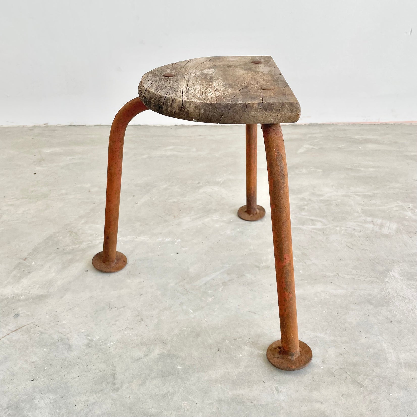 French Industrial Stool, 1950s