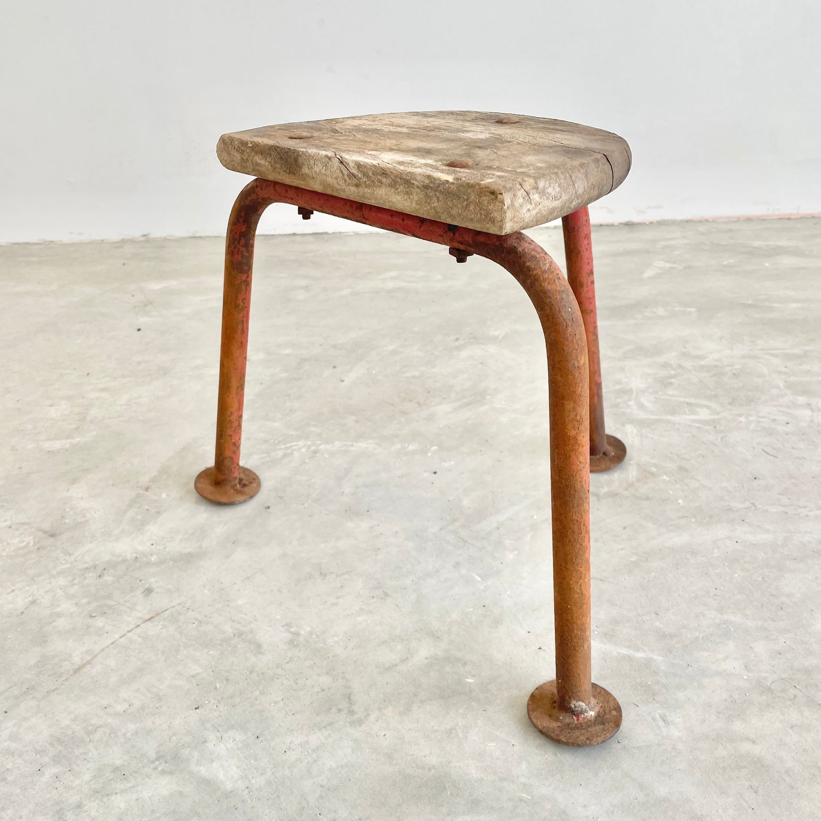 French Industrial Stool, 1950s