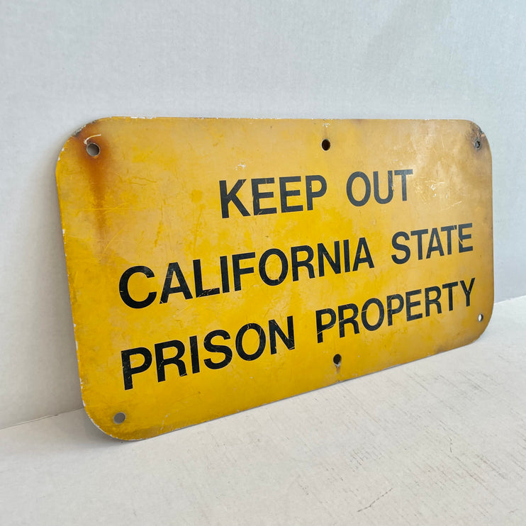 1960s California Prison Sign