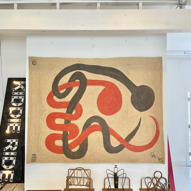 Jute 'Serpents' Tapestry