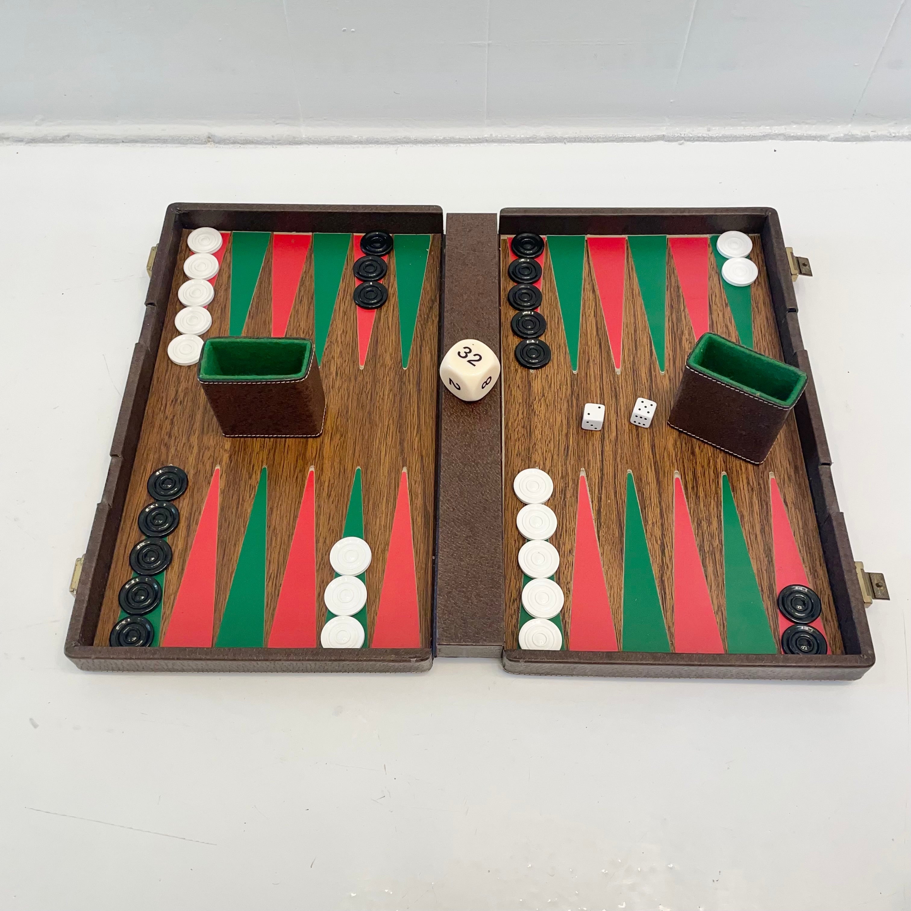 Gucci Leather Travel Multi-Game Set, 1980s Italy For Sale at 1stDibs