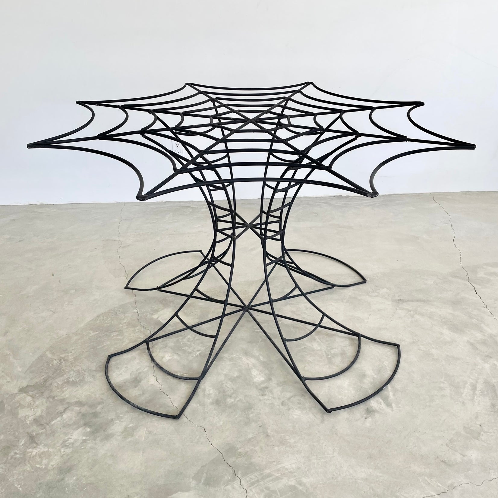 Metal Spider Web Table, 1980s USA