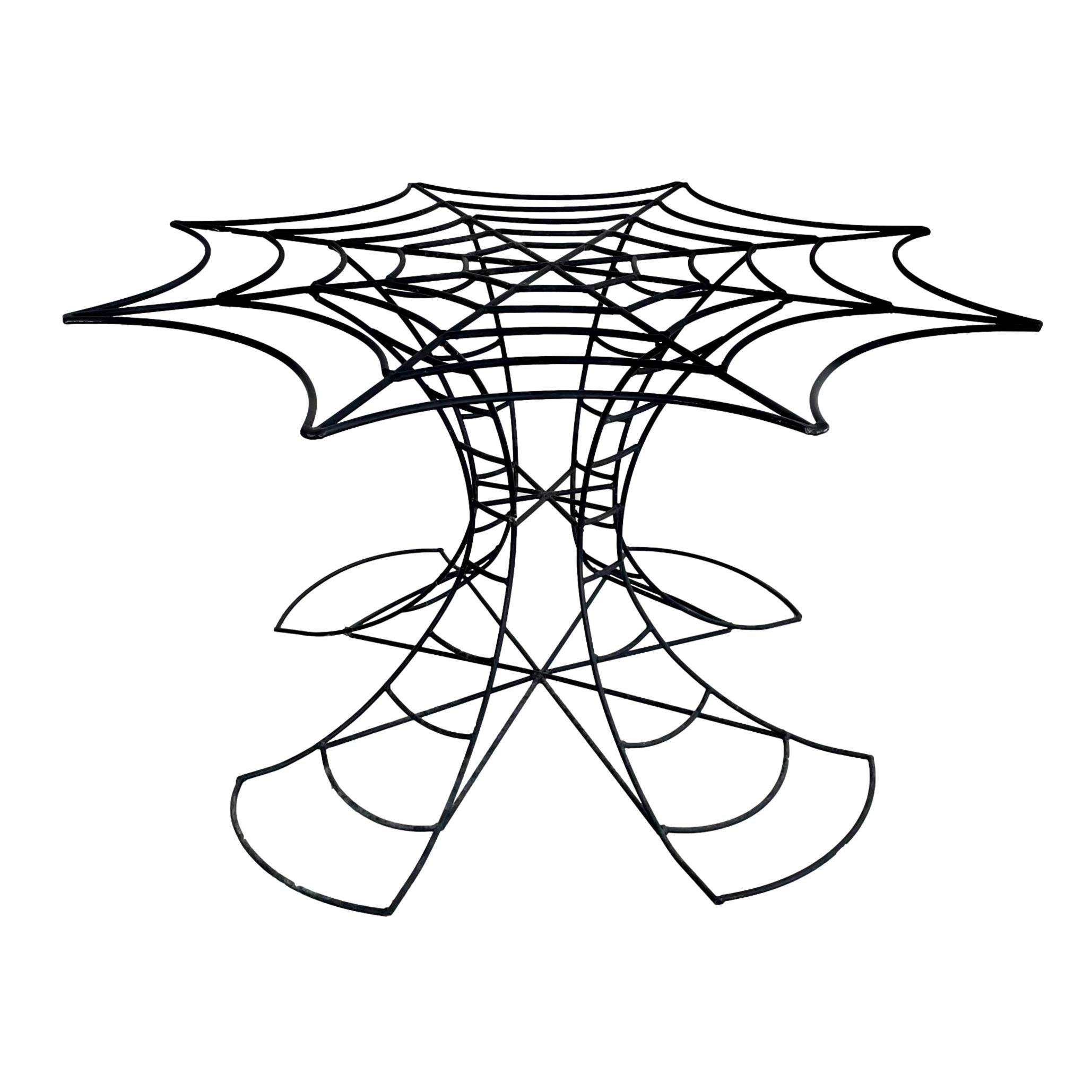 Metal Spider Web Table, 1980s USA