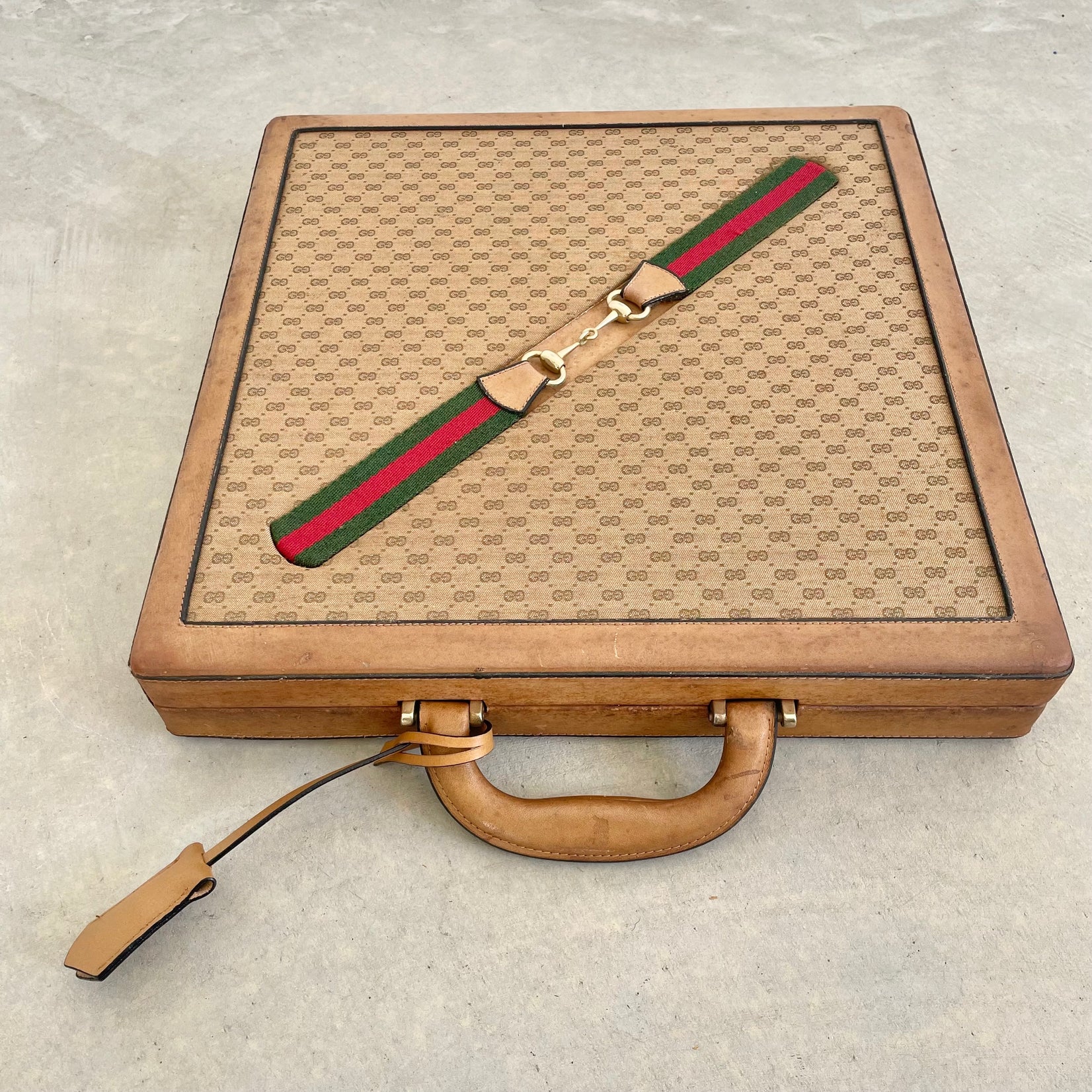 Gucci Leather Travel Multi-Game Set, 1980s Italy