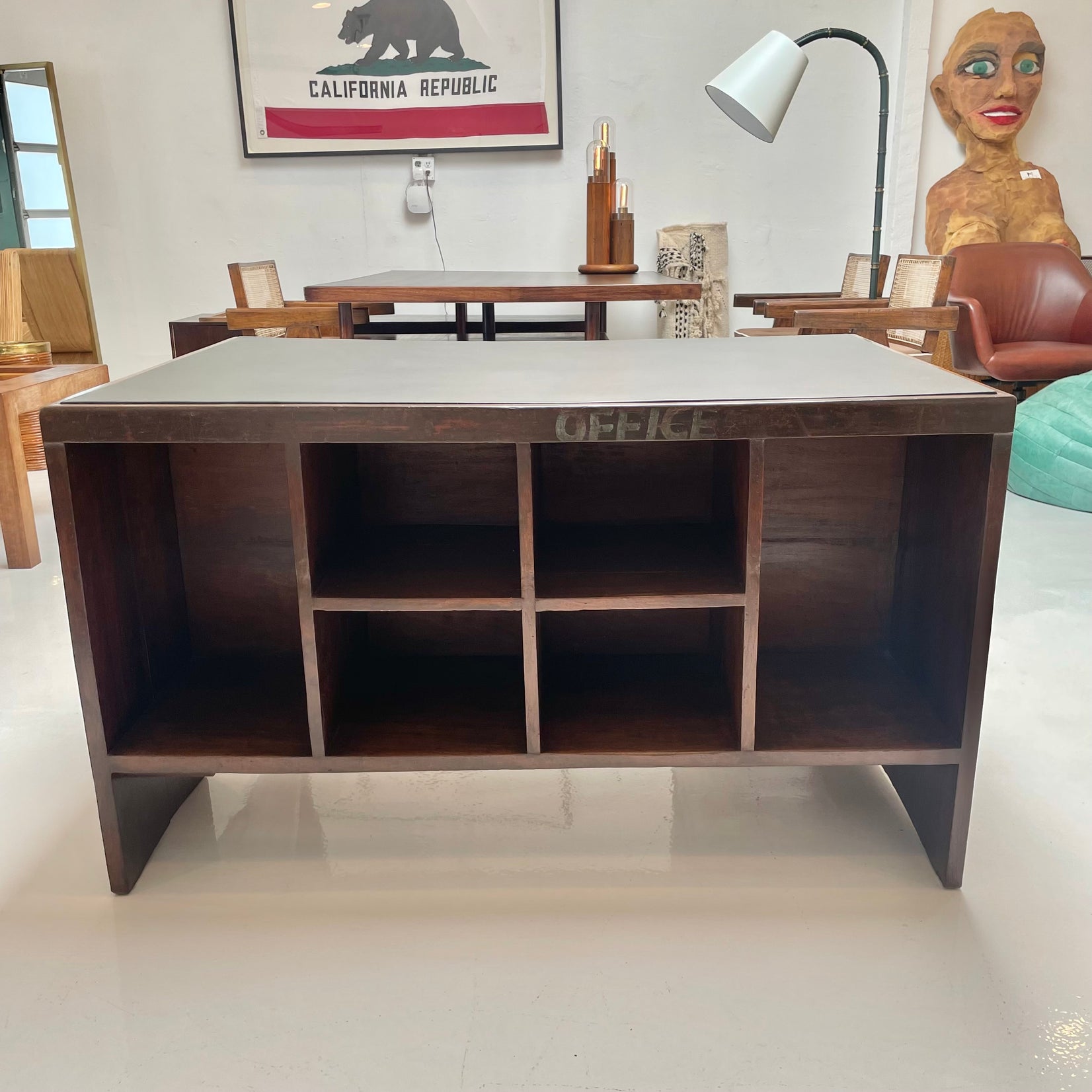 Pierre Jeanneret Desk, 1950s Chandigargh