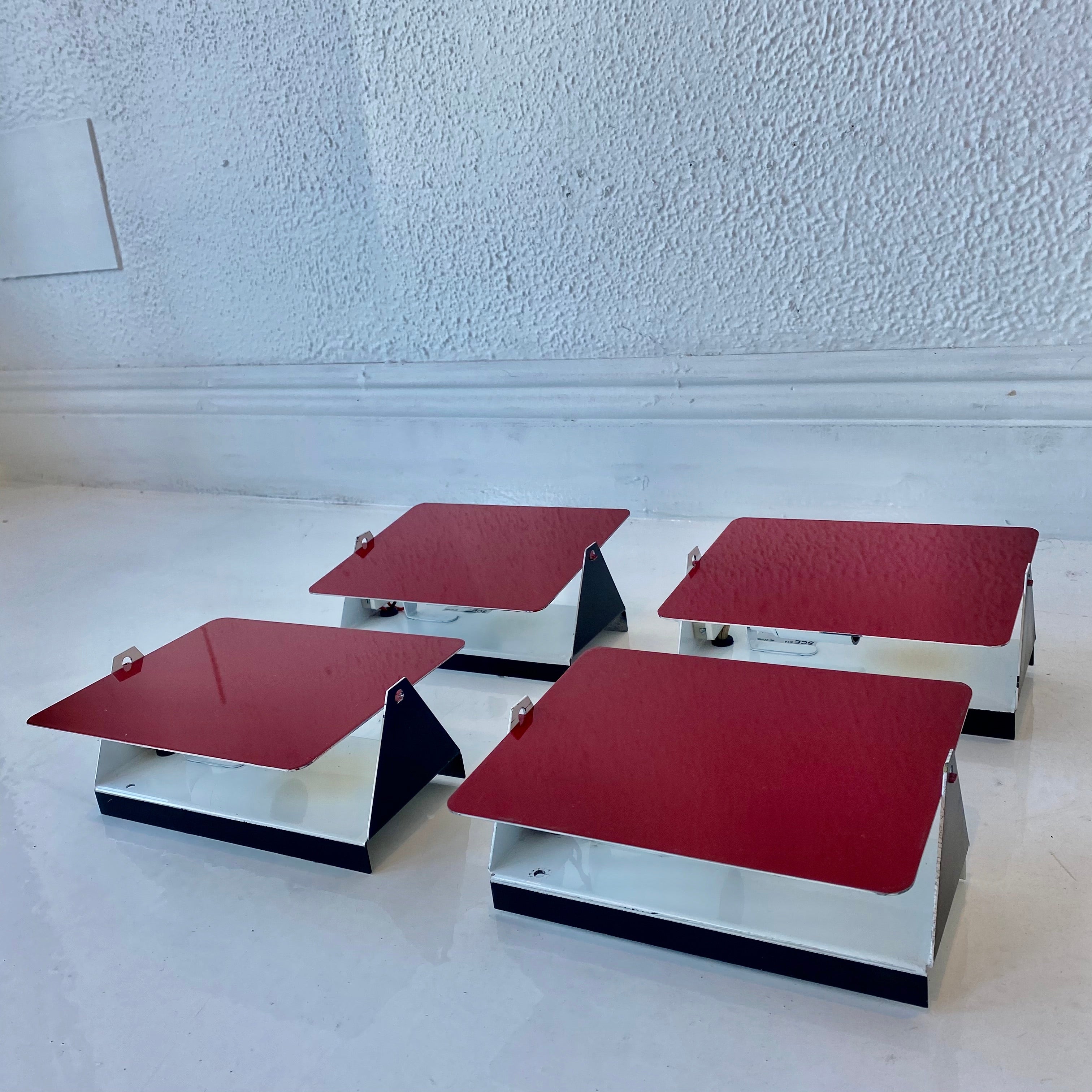 Charlotte Perriand Red CP1 Sconces, 1960s France