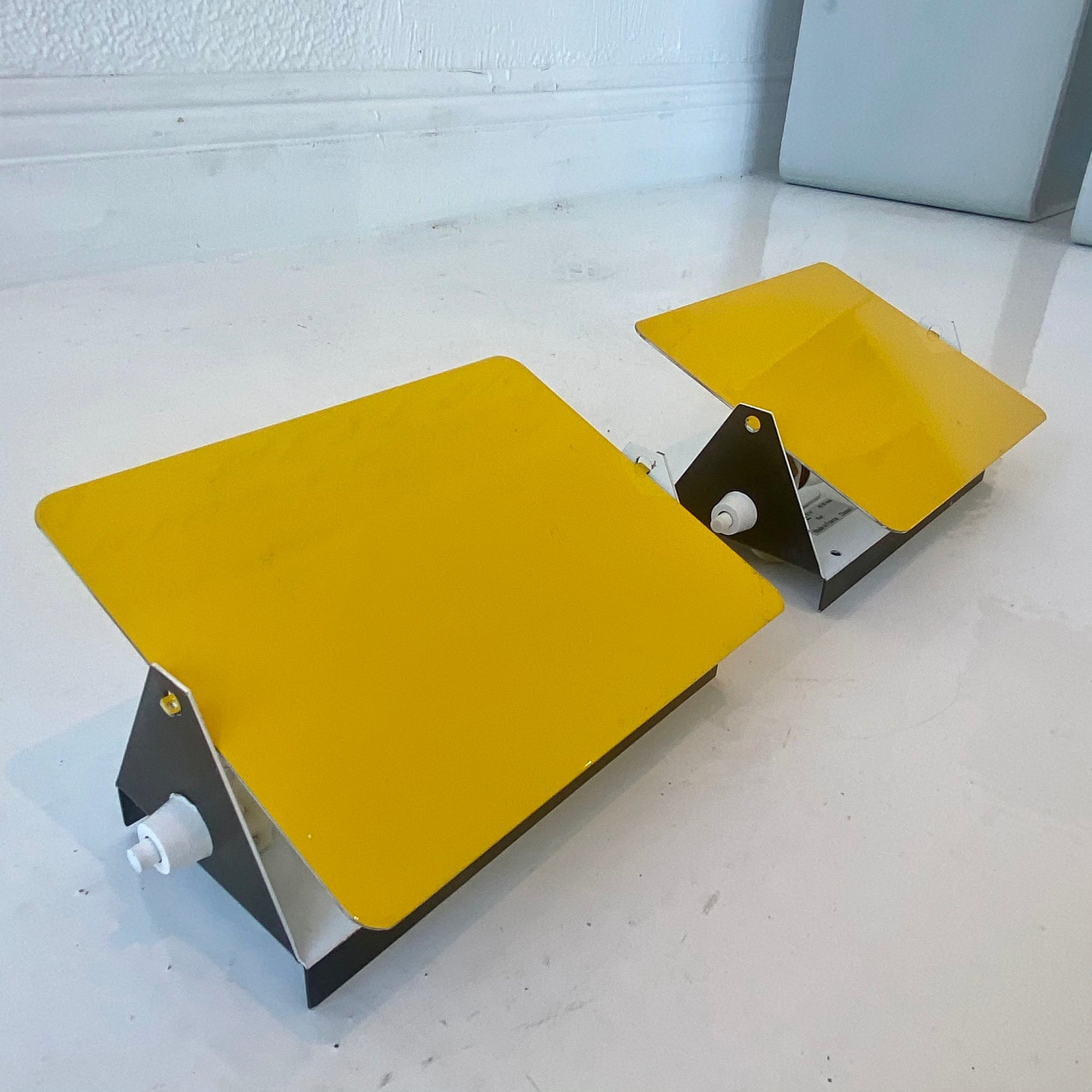 Charlotte Perriand Yellow CP1 Sconces, 1960s France
