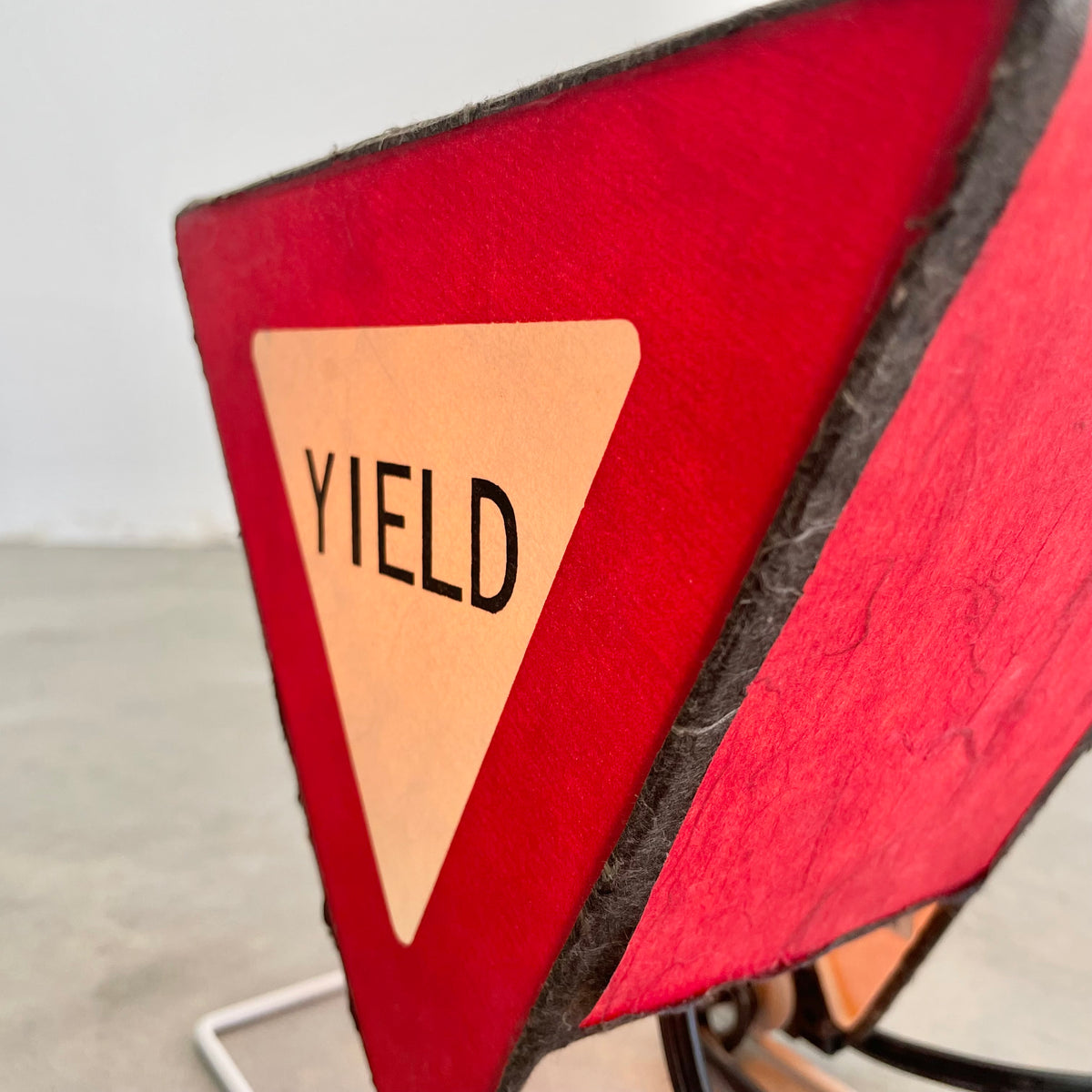 Yield Sign Crafts Light Up Paper 'Yield' Sign, 1980s