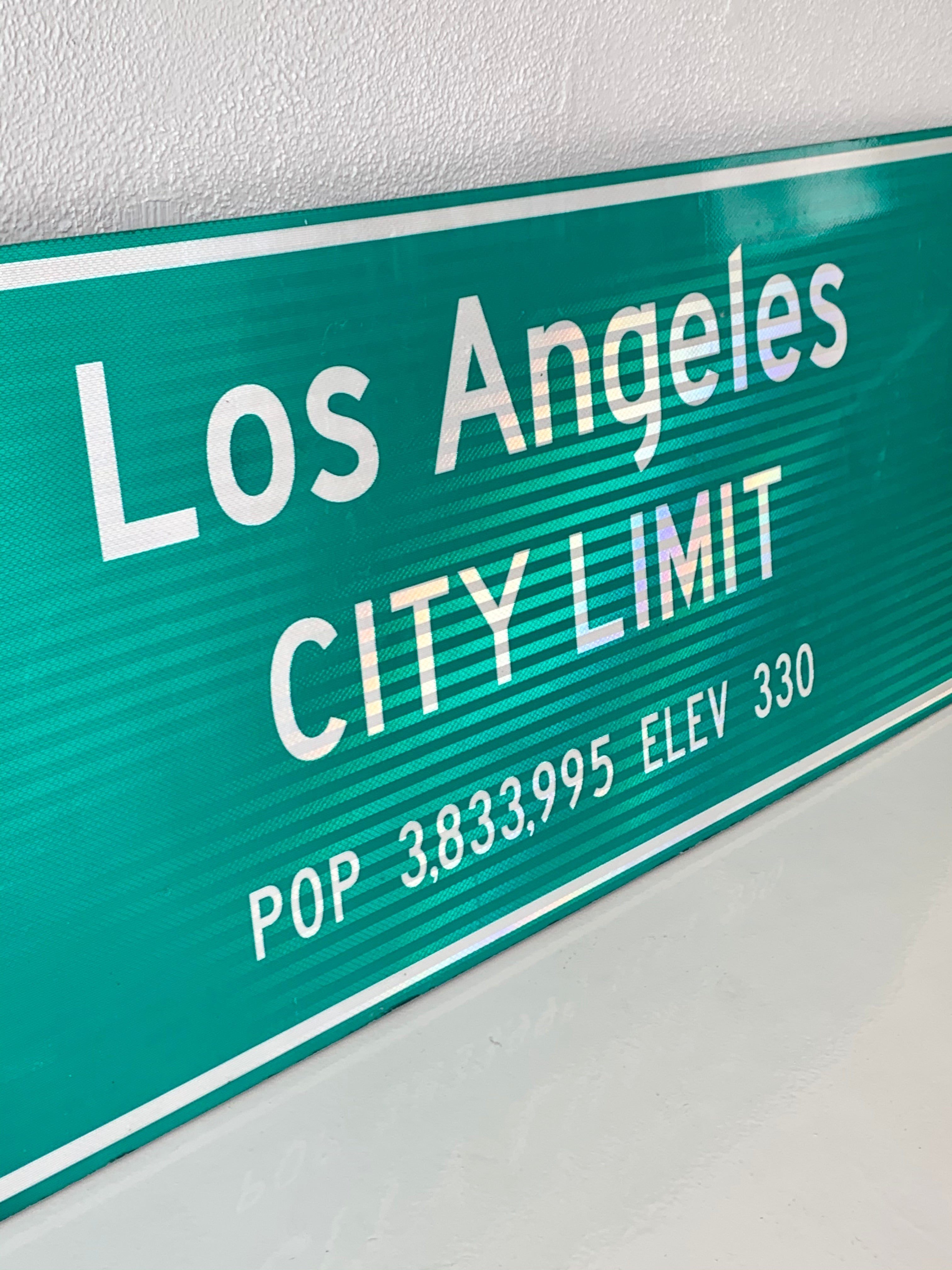 CITY OF LOS ANGELES看板 Los Angeles Freeway City Limit Sign