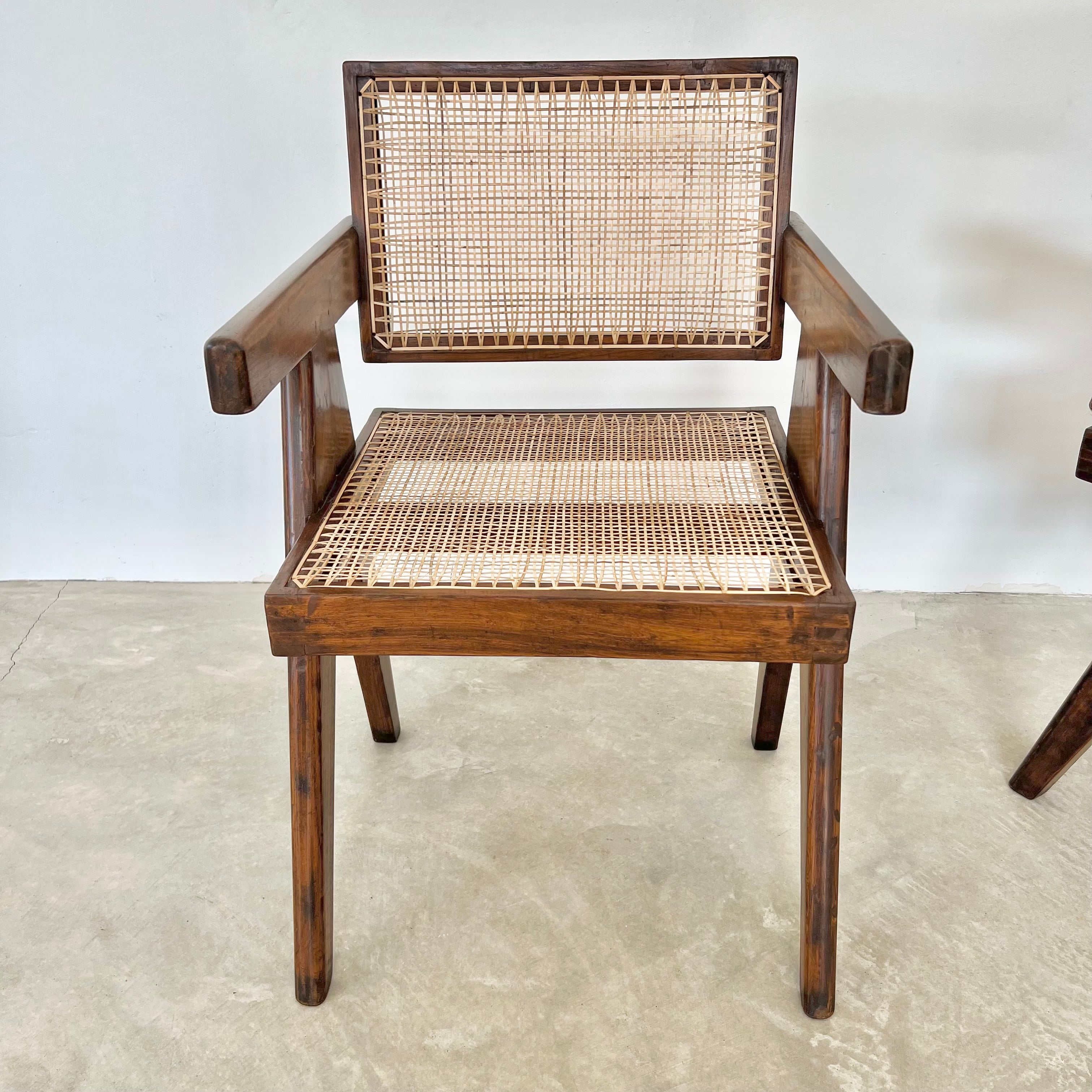 Pierre Jeanneret Office Chairs, 1950s Chandigargh