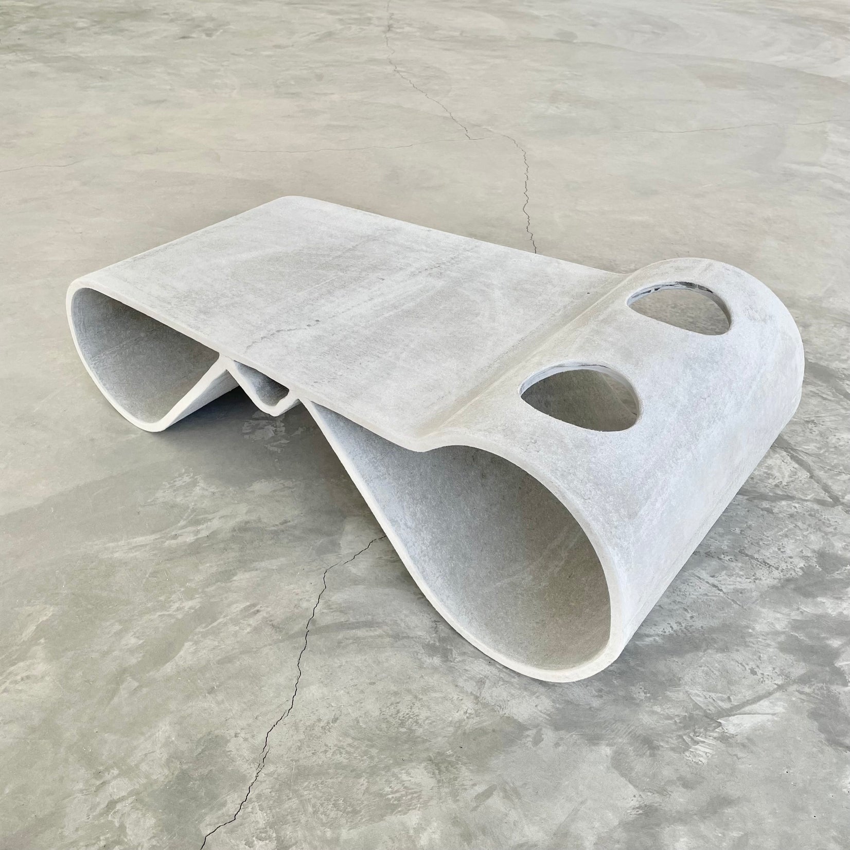 Willy Guhl Concrete Loop Table