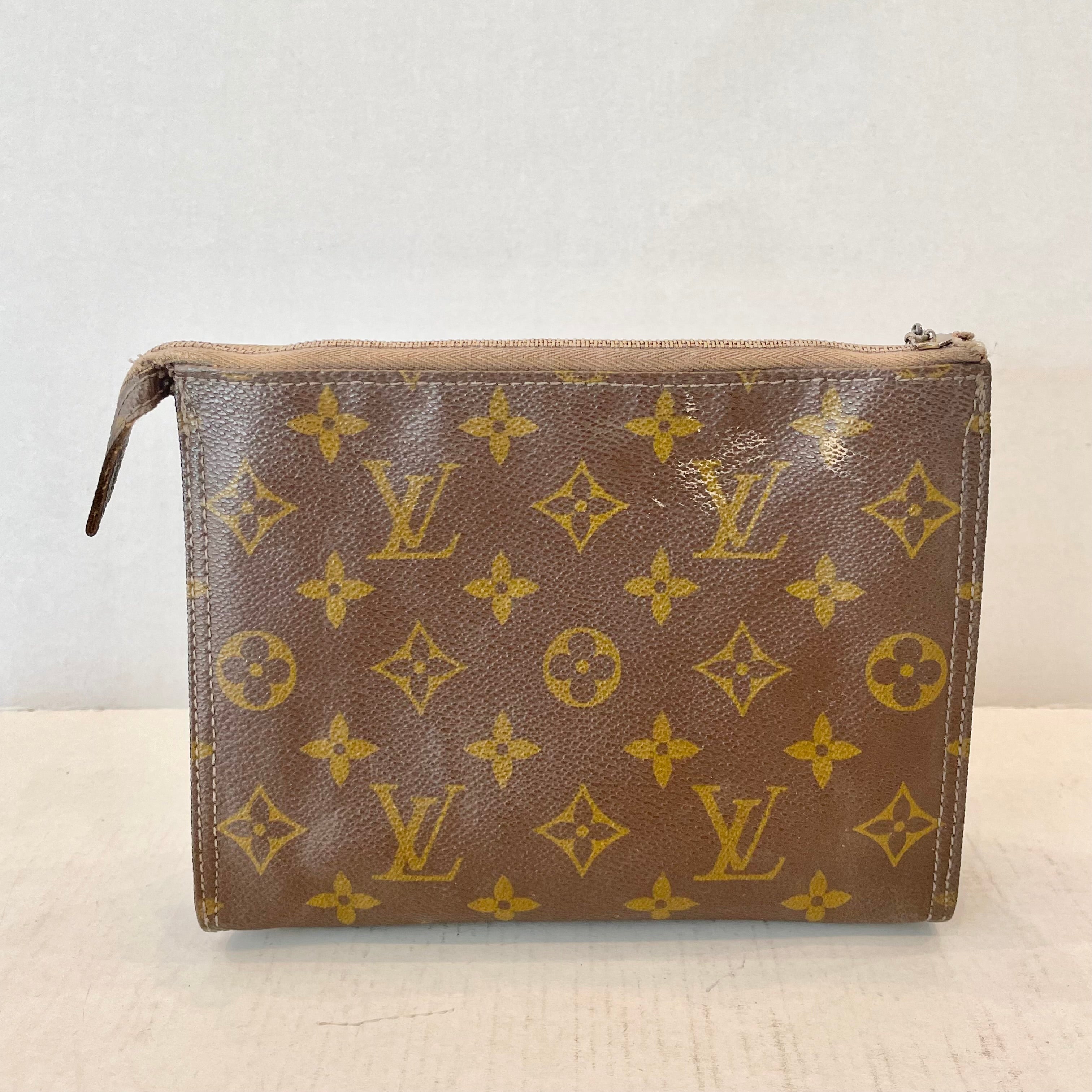 Authentic Vintage 1960's Extremely Rare Louis Vuitton Monogram Travel Bag