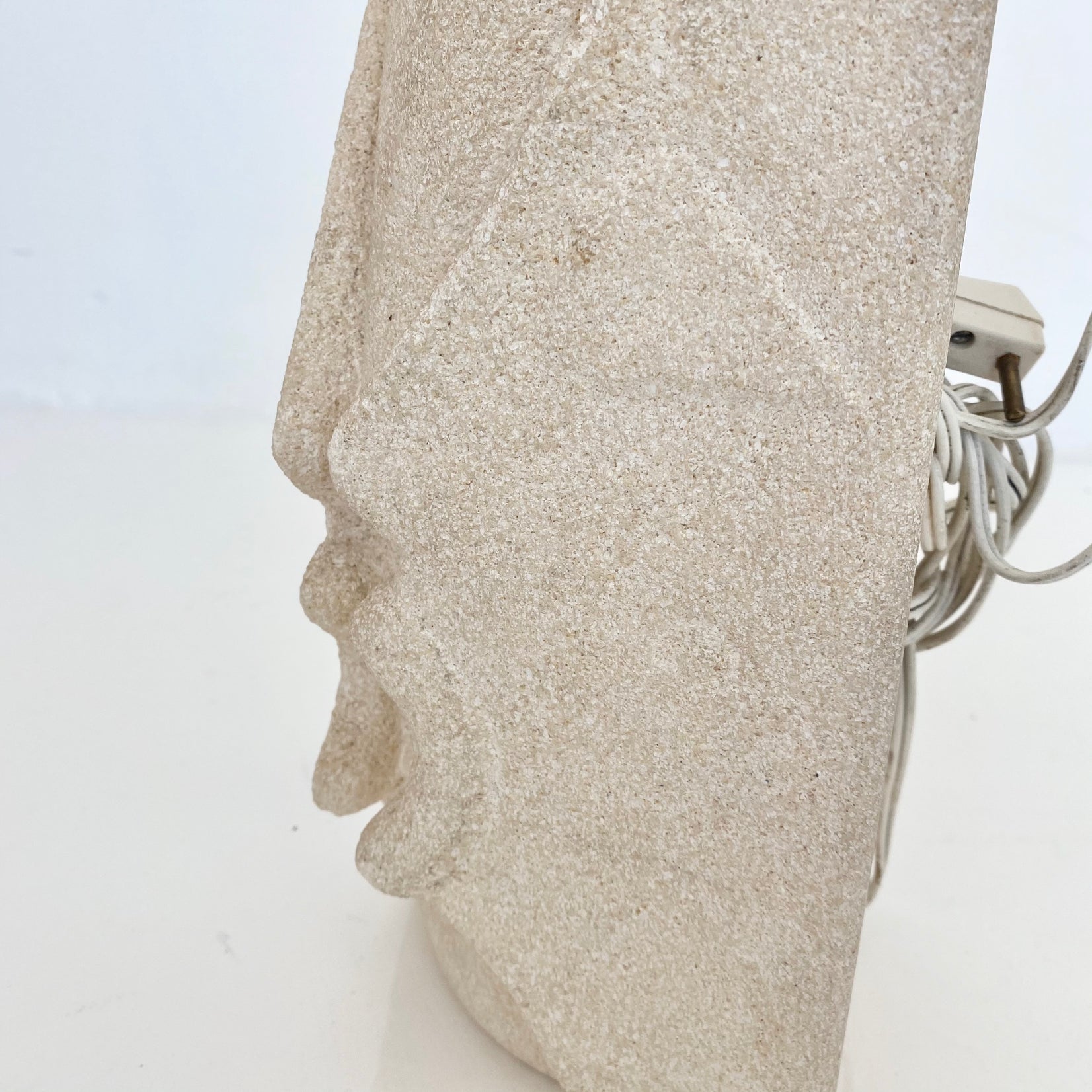 Albert Tormos Carved Face Lamp