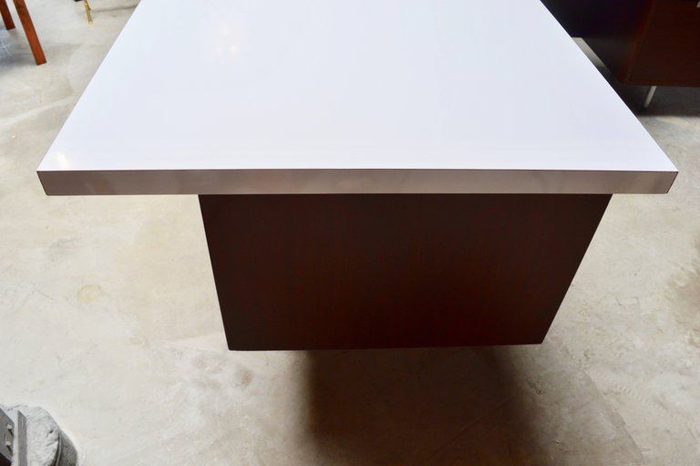 George Nelson "Dry Erase" Desk with Return