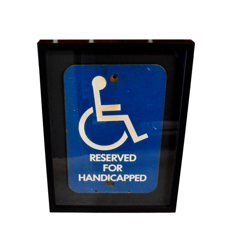 Porcelain Handicapped Sign