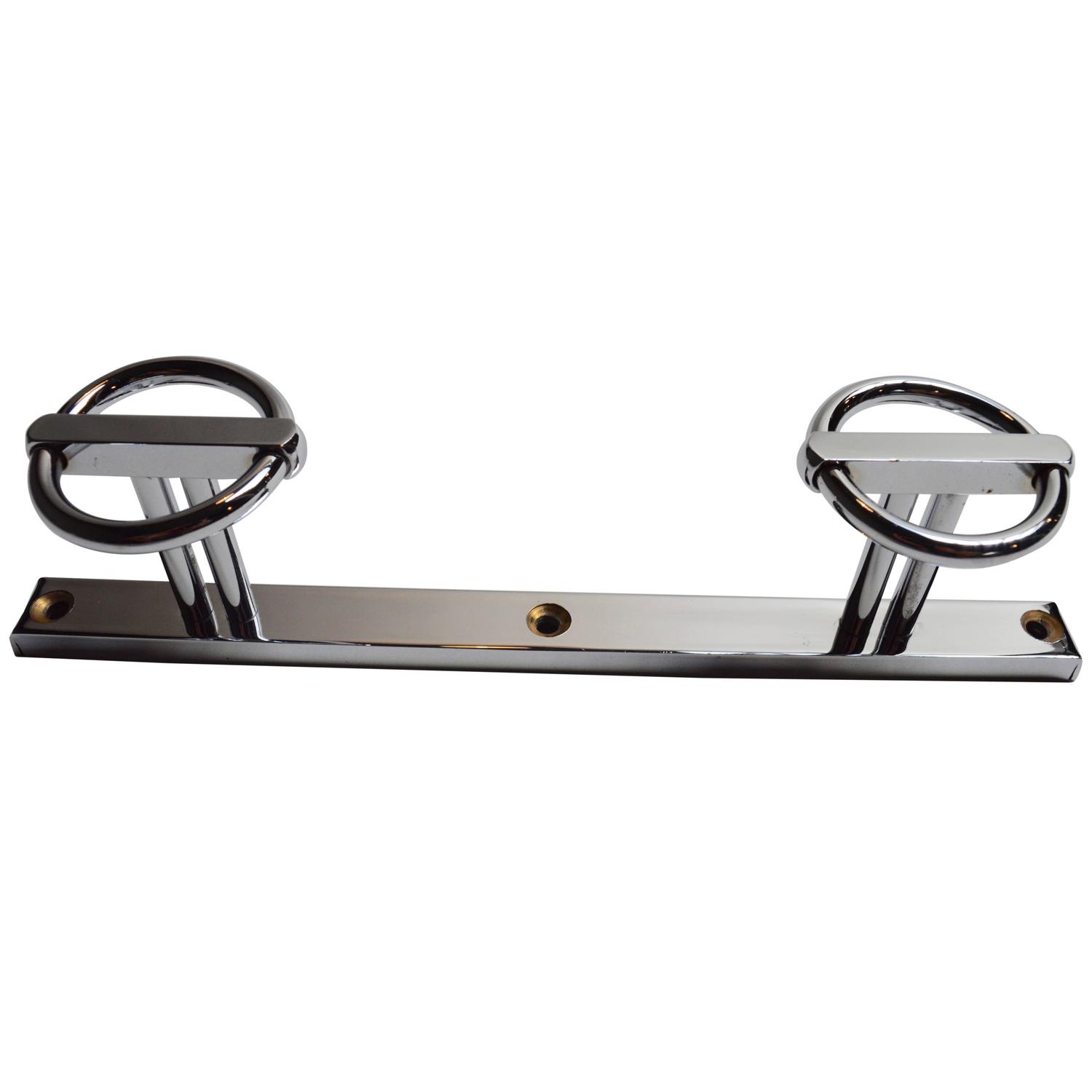 Nickel Coat Rack in the Style of Jean Royère, 1960s France